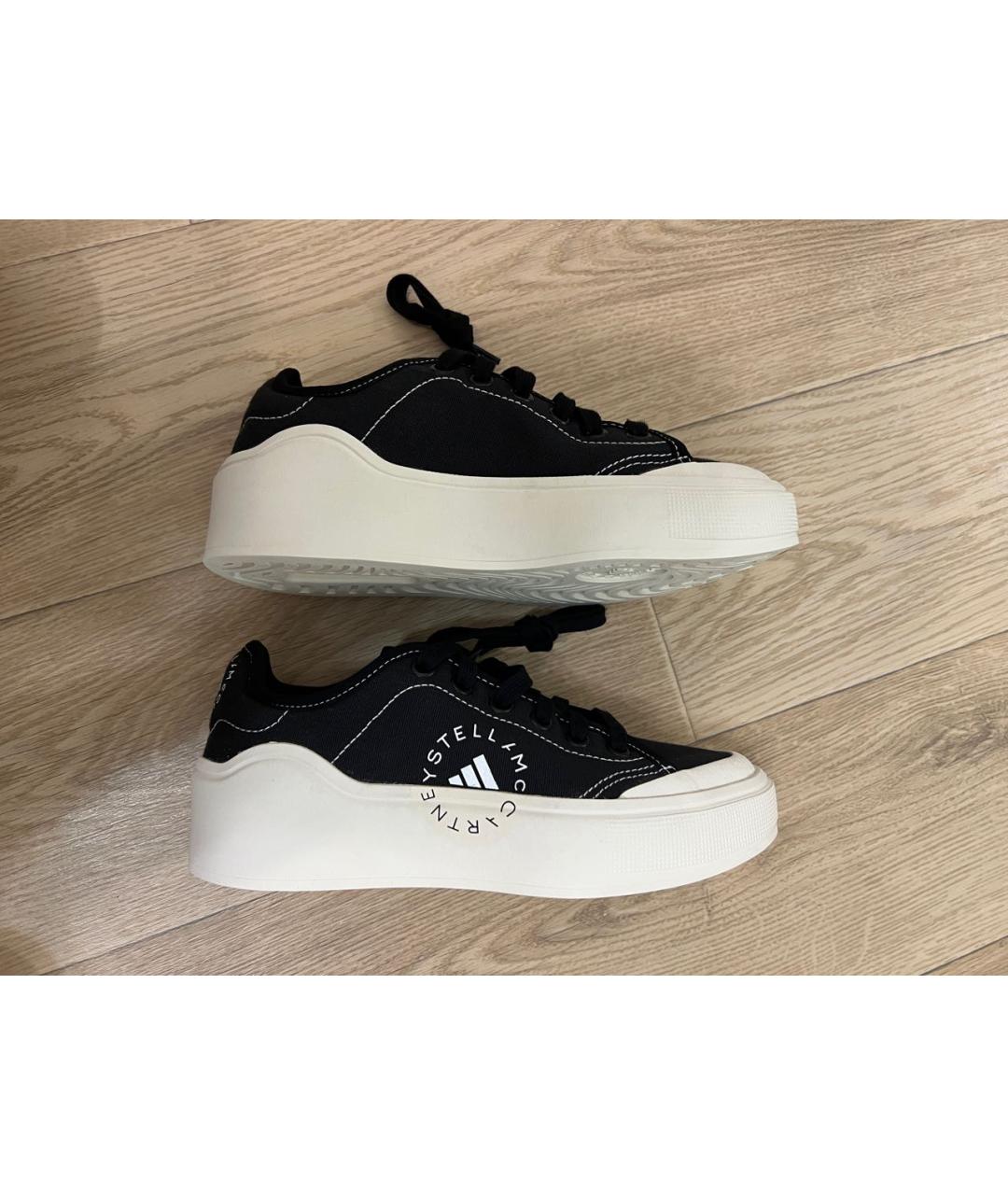 ADIDAS BY STELLA MCCARTNEY Черные текстильные кеды, фото 6