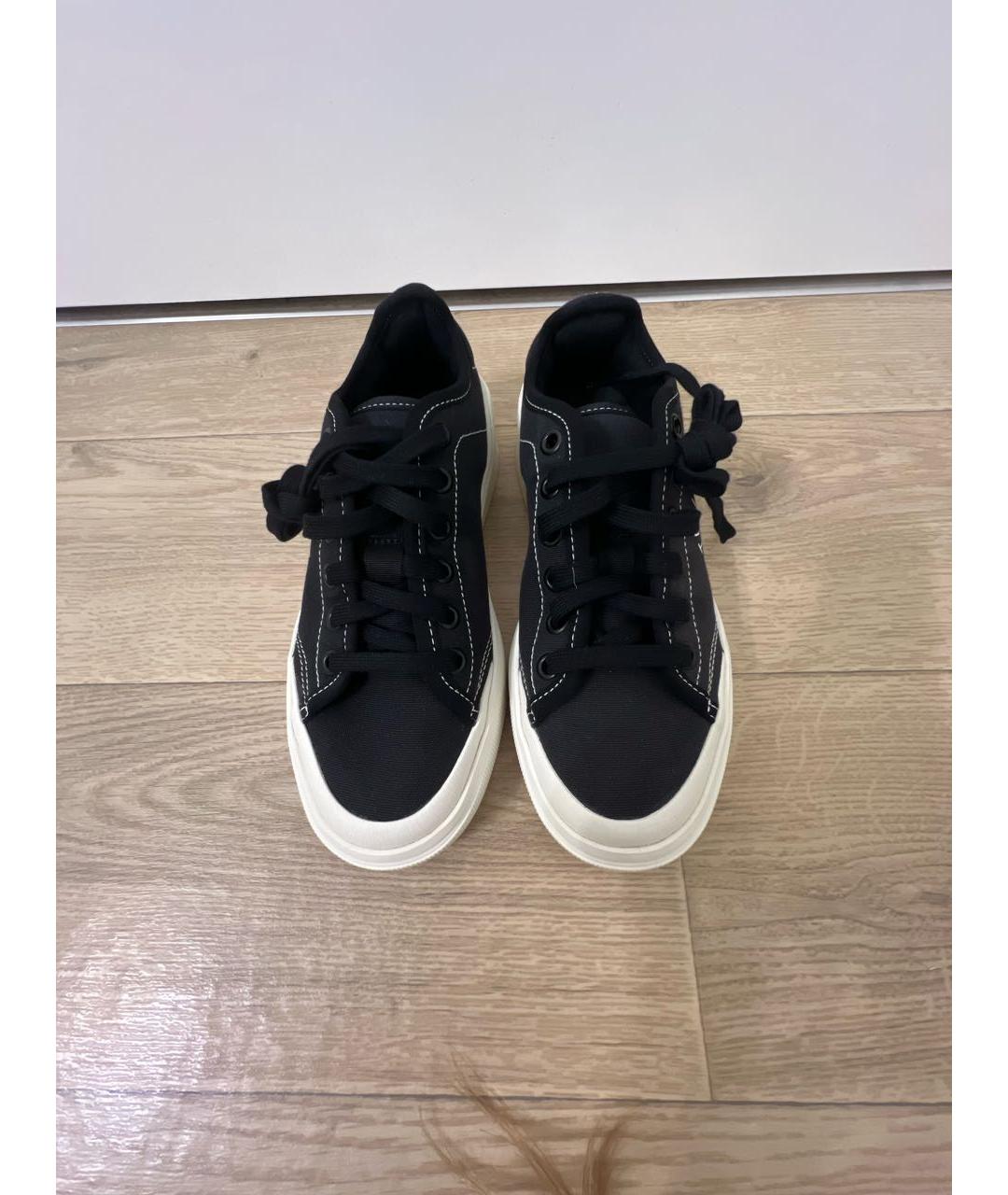 ADIDAS BY STELLA MCCARTNEY Черные текстильные кеды, фото 2