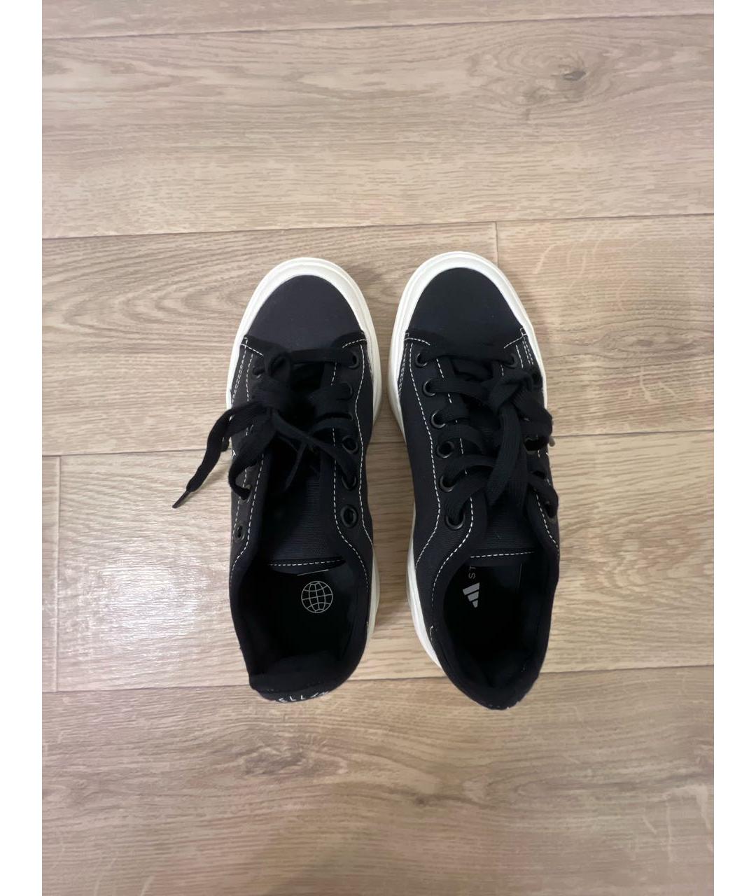 ADIDAS BY STELLA MCCARTNEY Черные текстильные кеды, фото 3