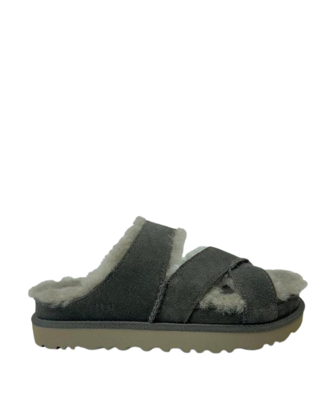 UGG AUSTRALIA Серые замшевые сандалии, фото 1