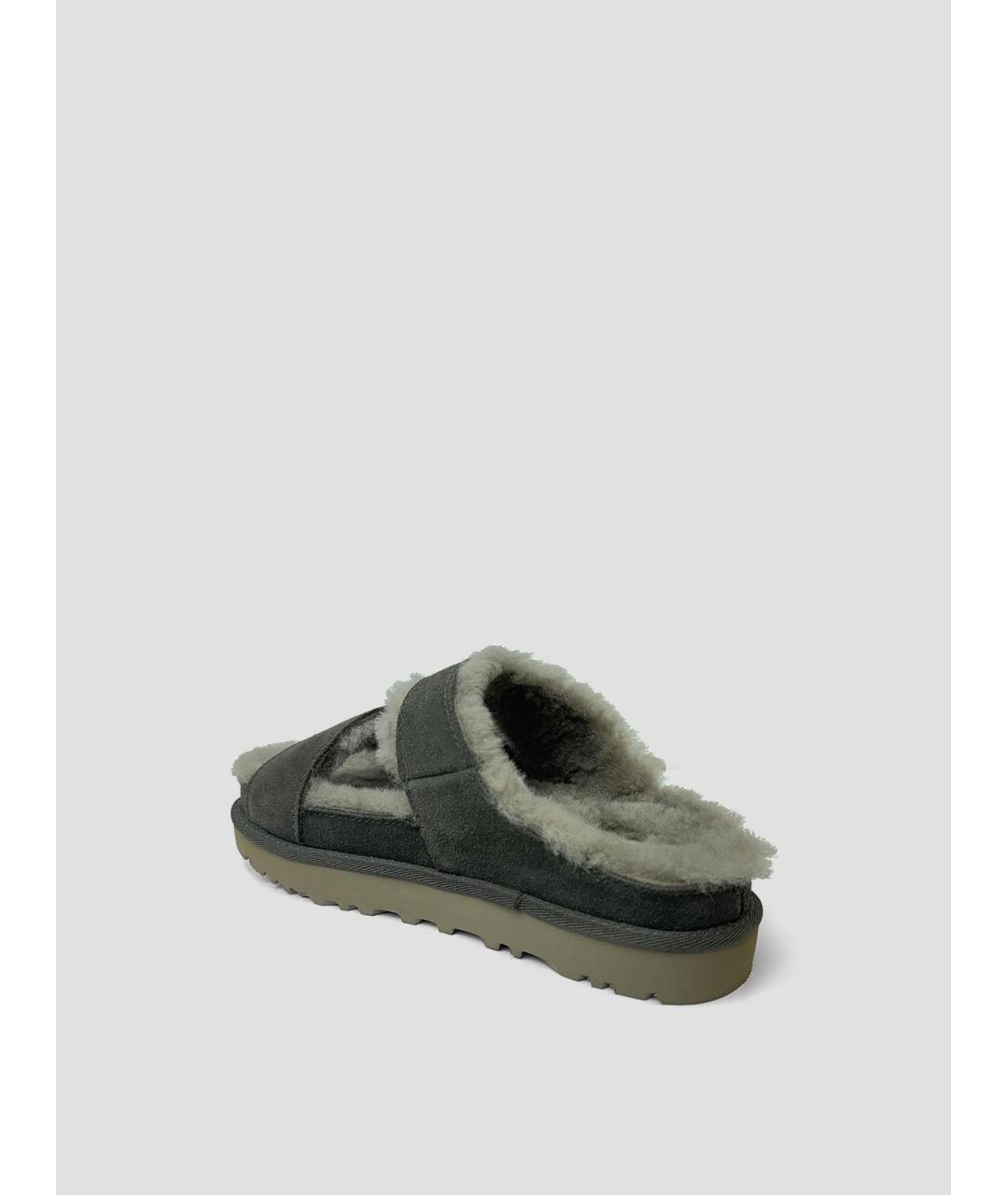 UGG AUSTRALIA Серые замшевые сандалии, фото 2