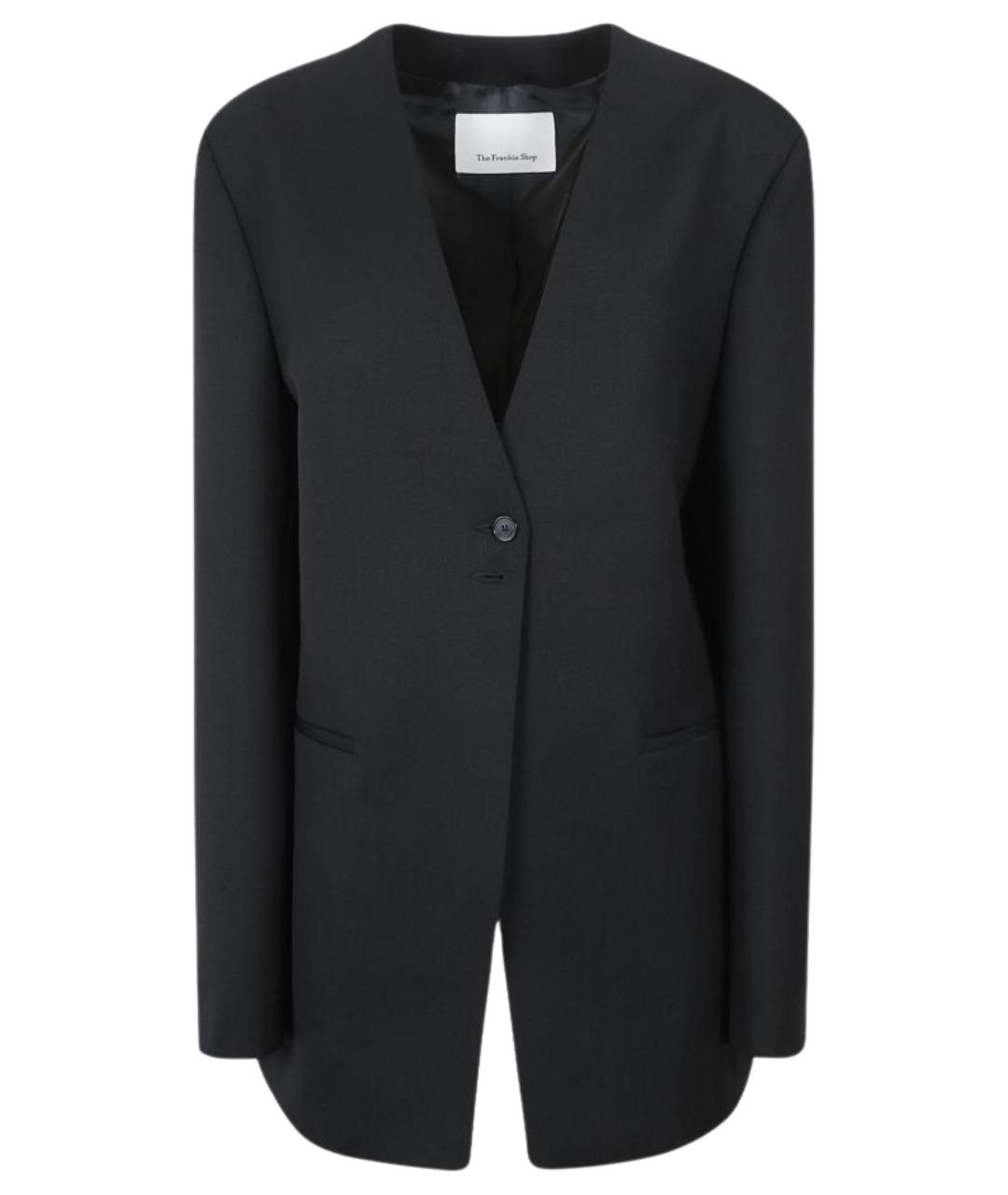 THE FRANKIE SHOP Черный полиэстеровый жакет/пиджак, фото 1