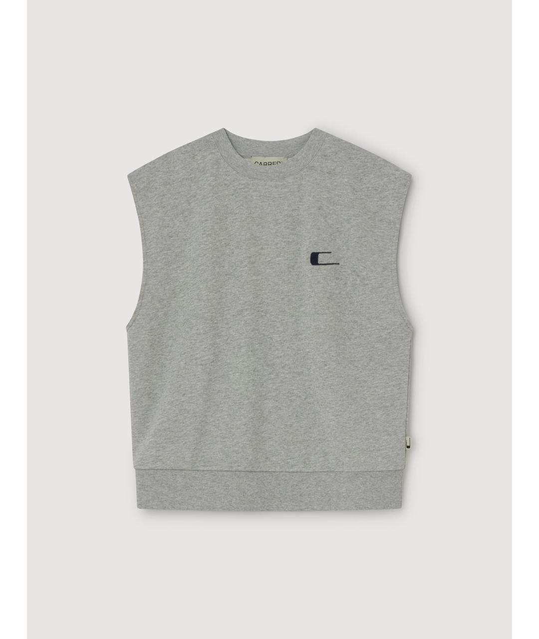CARRERA Y CARRERA Серая хлопковая жилетка, фото 3