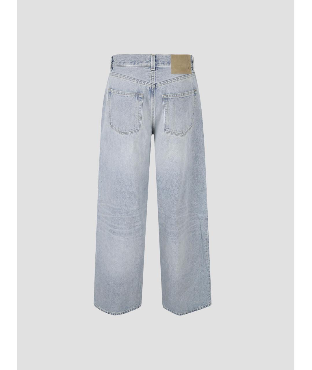 HAIKURE Голубые хлопковые прямые джинсы, фото 2