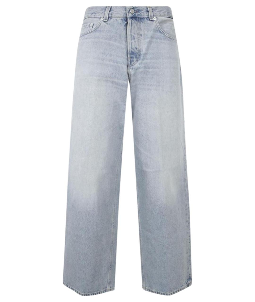 HAIKURE Голубые хлопковые прямые джинсы, фото 1