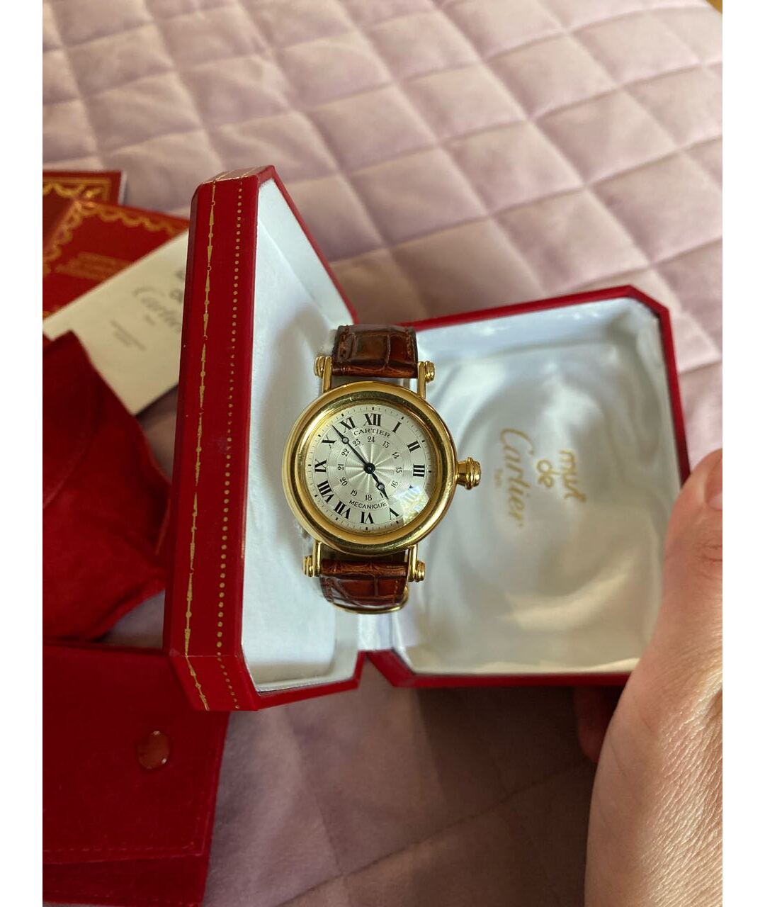 CARTIER Коричневые часы, фото 9