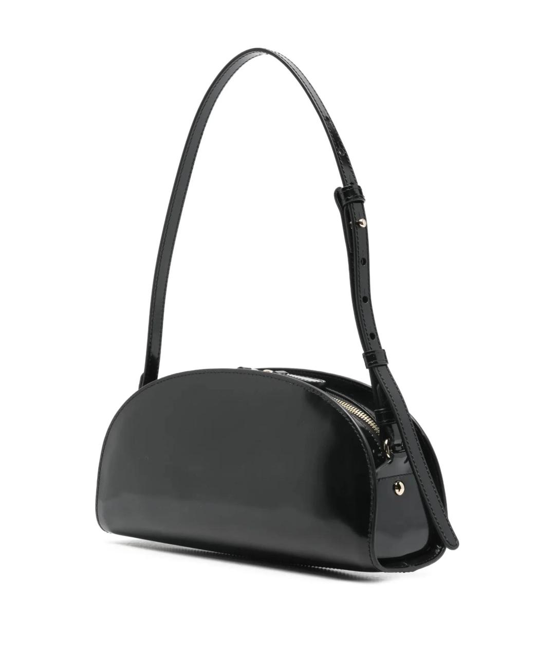 A.P.C. Черная кожаная сумка через плечо, фото 2
