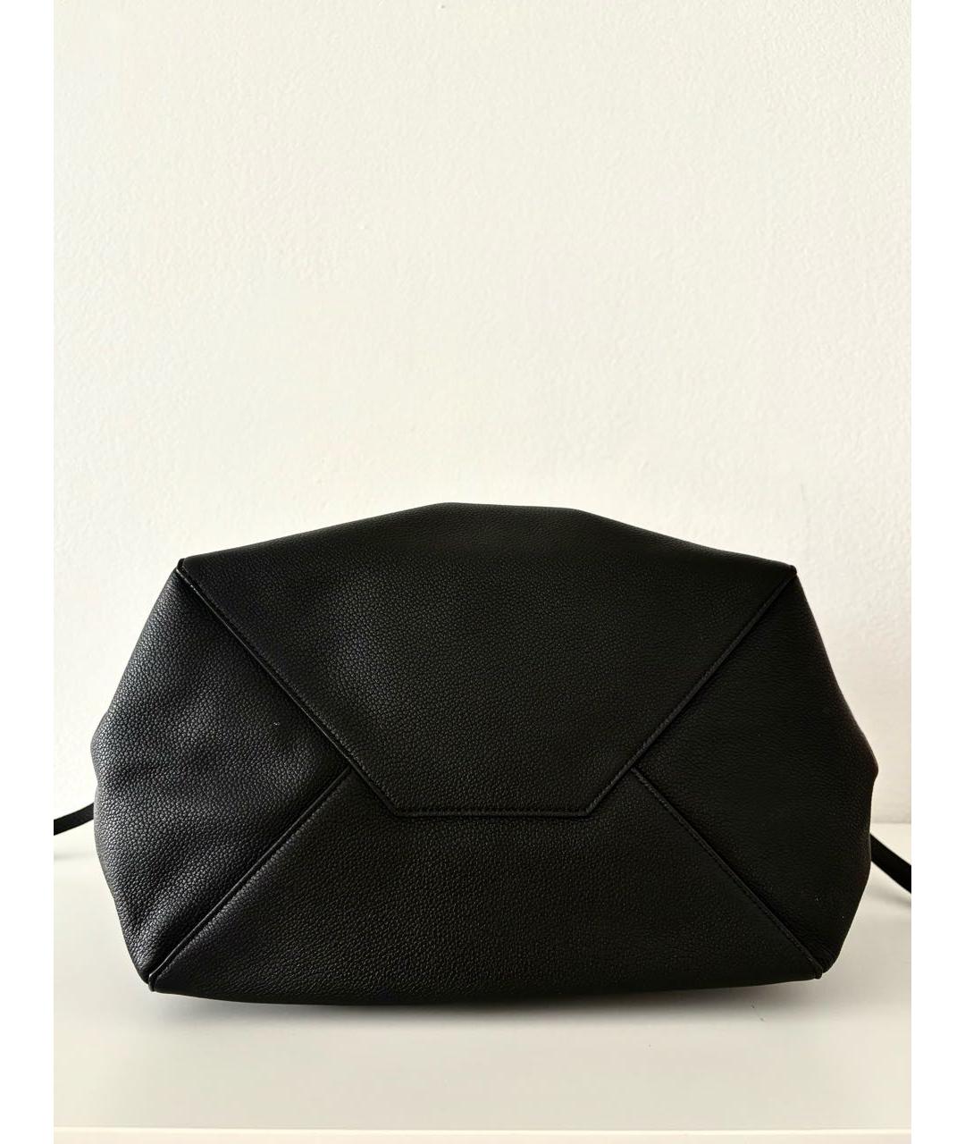 CELINE Черная кожаная сумка тоут, фото 6