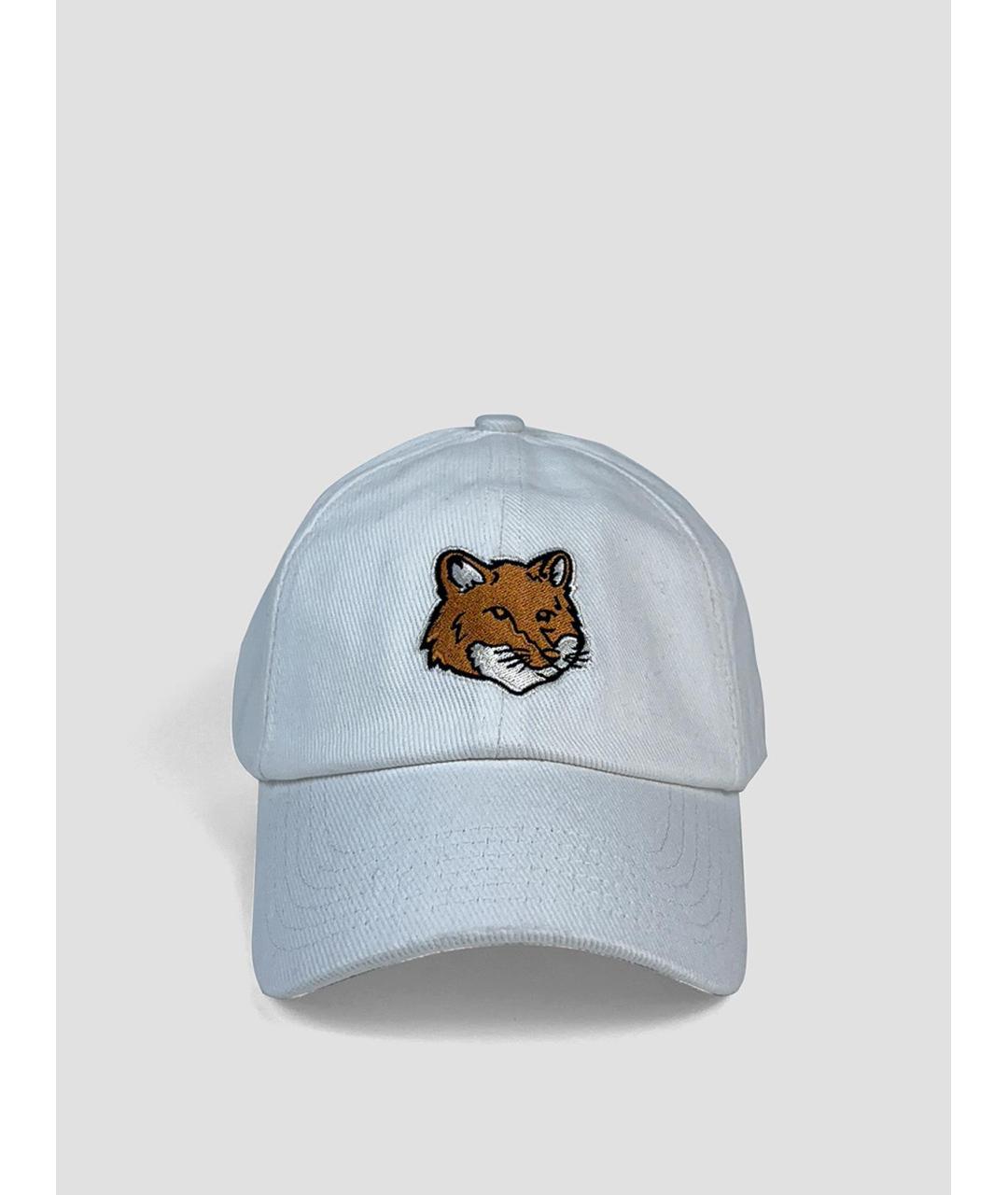 MAISON KITSUNE Белая хлопковая кепка/бейсболка, фото 4