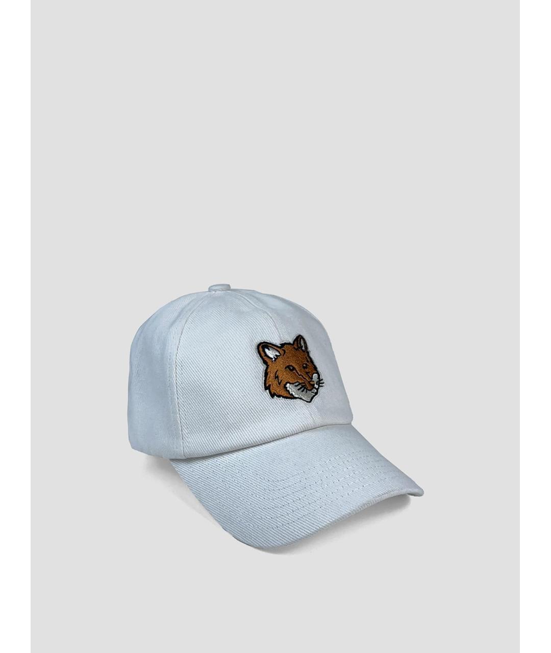 MAISON KITSUNE Белая хлопковая кепка/бейсболка, фото 3