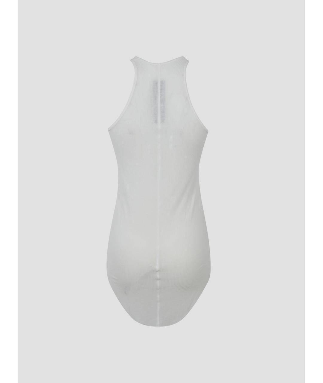 RICK OWENS Белая вискозная майка, фото 2