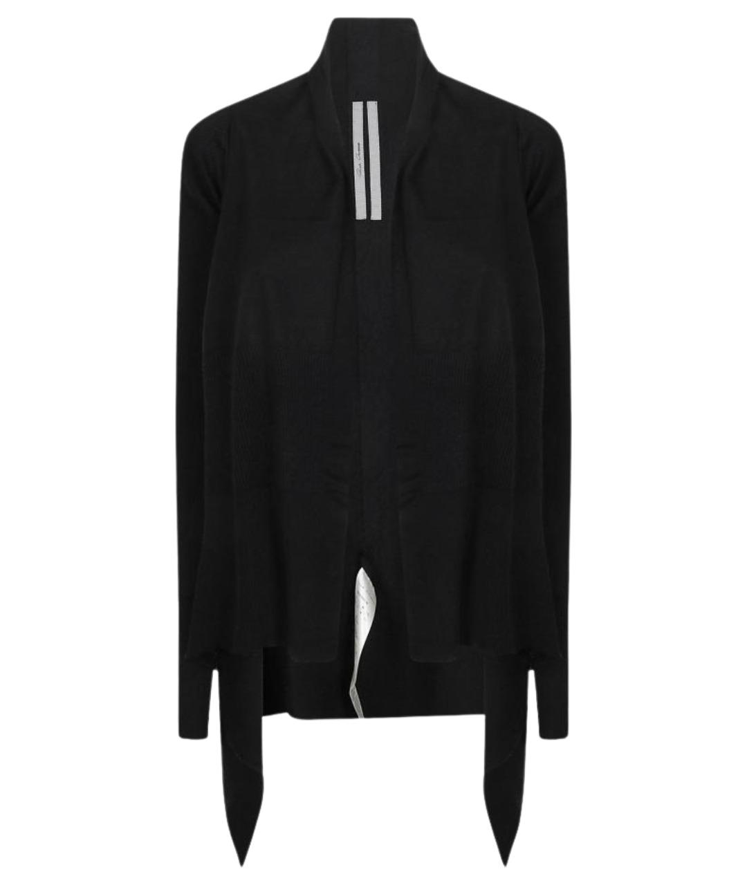RICK OWENS Черный шерстяной кардиган, фото 1
