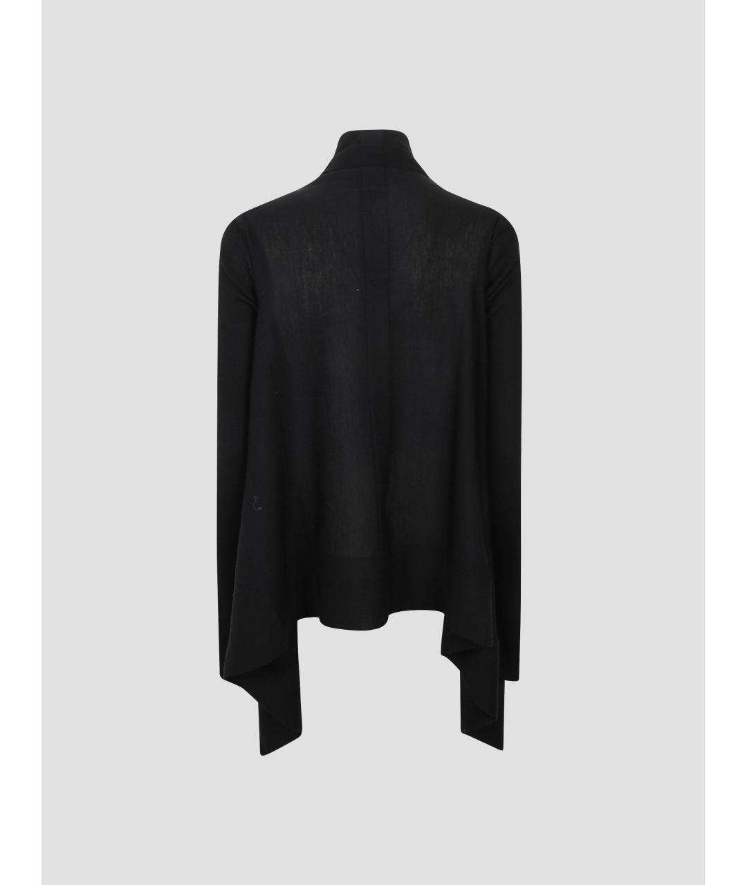 RICK OWENS Черный шерстяной кардиган, фото 2