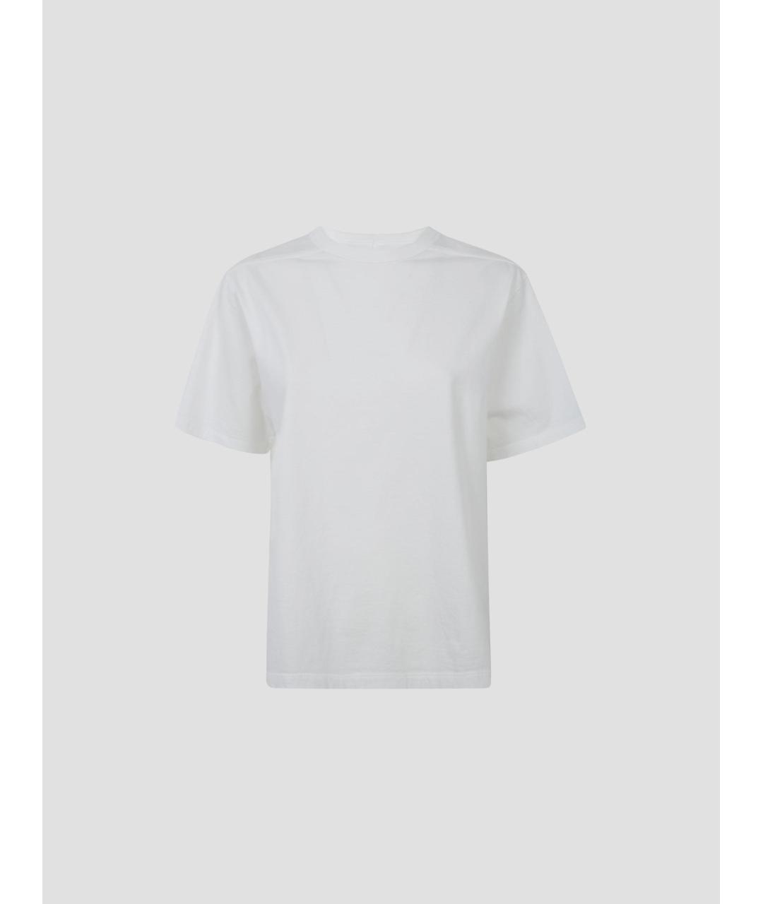 RICK OWENS Белая хлопковая футболка, фото 4