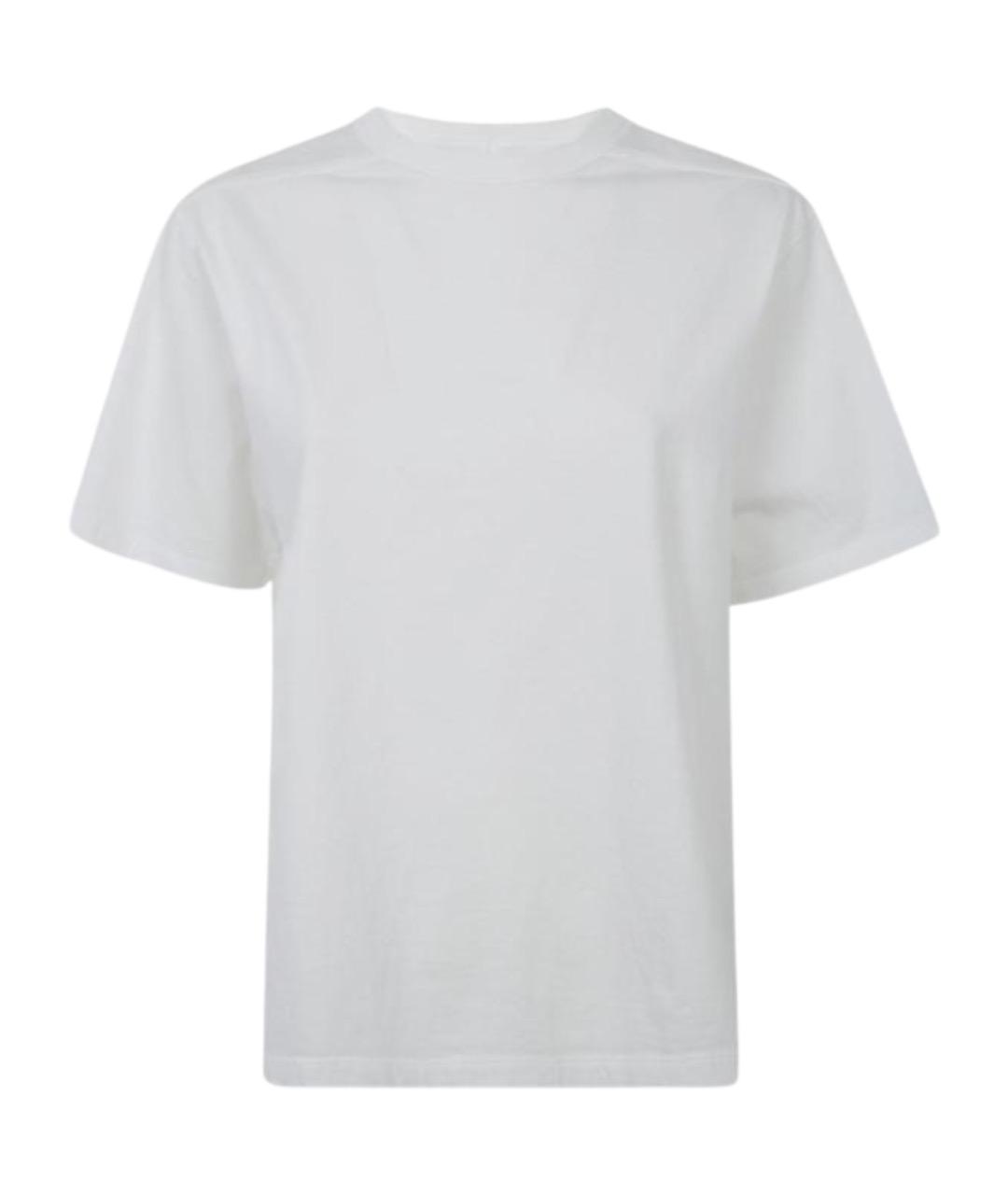 RICK OWENS Белая хлопковая футболка, фото 1