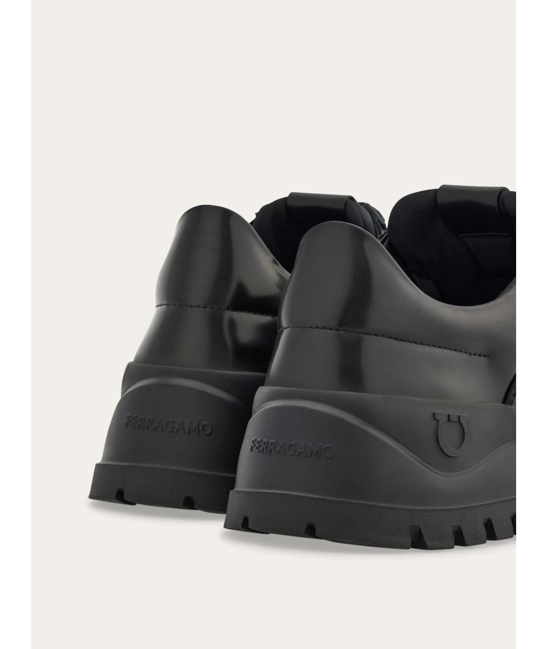 FERRAGAMO Черные кожаные туфли, фото 2