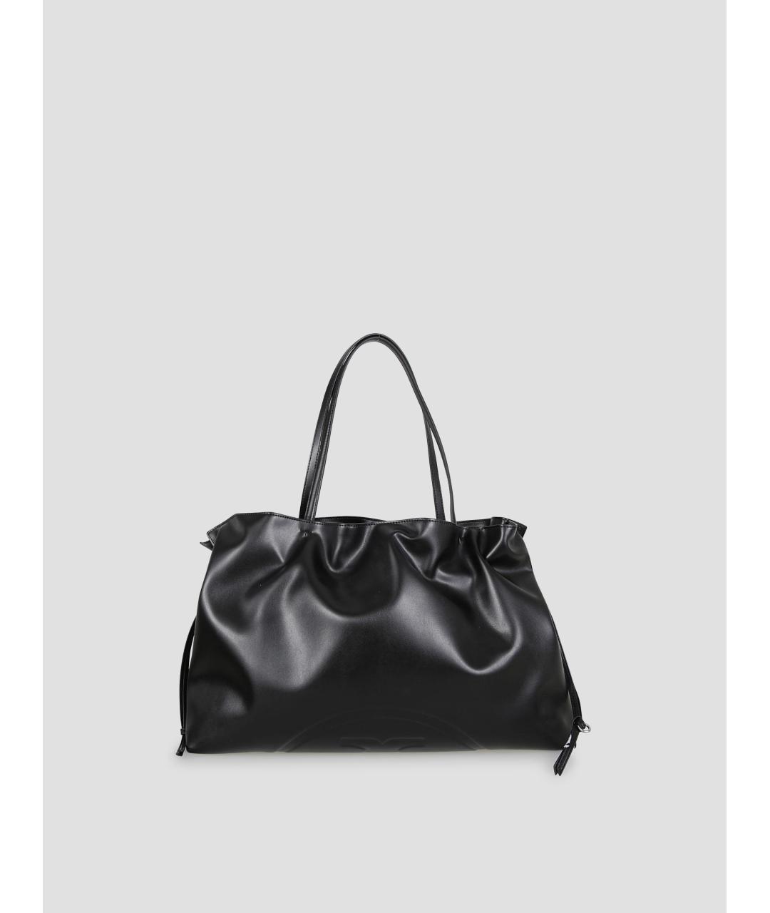 TORY BURCH Черная сумка тоут из искусственной кожи, фото 3