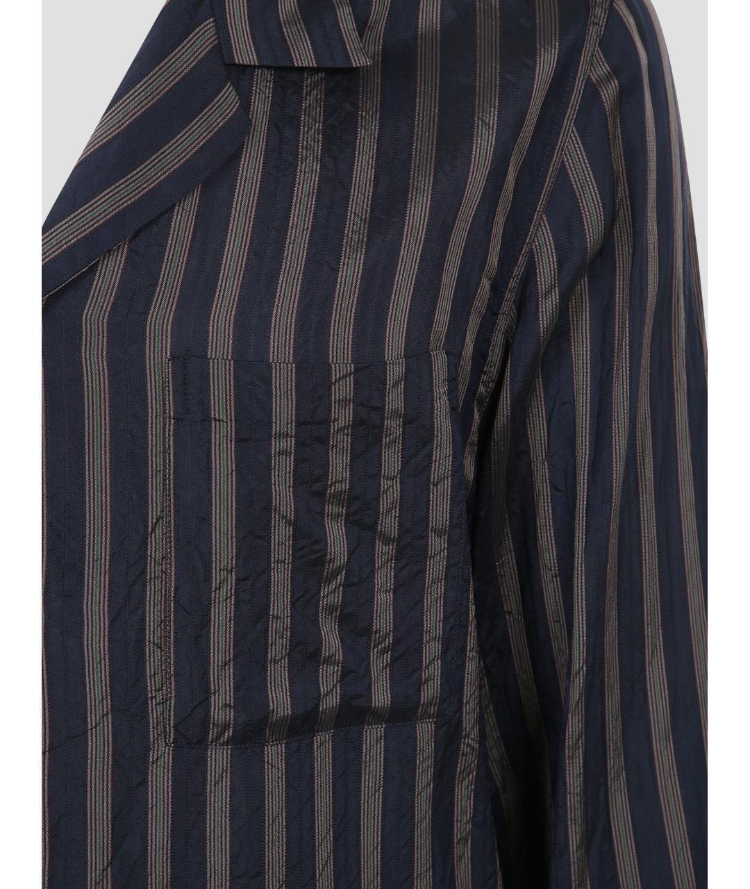 DRIES VAN NOTEN Темно-синяя кэжуал рубашка, фото 3