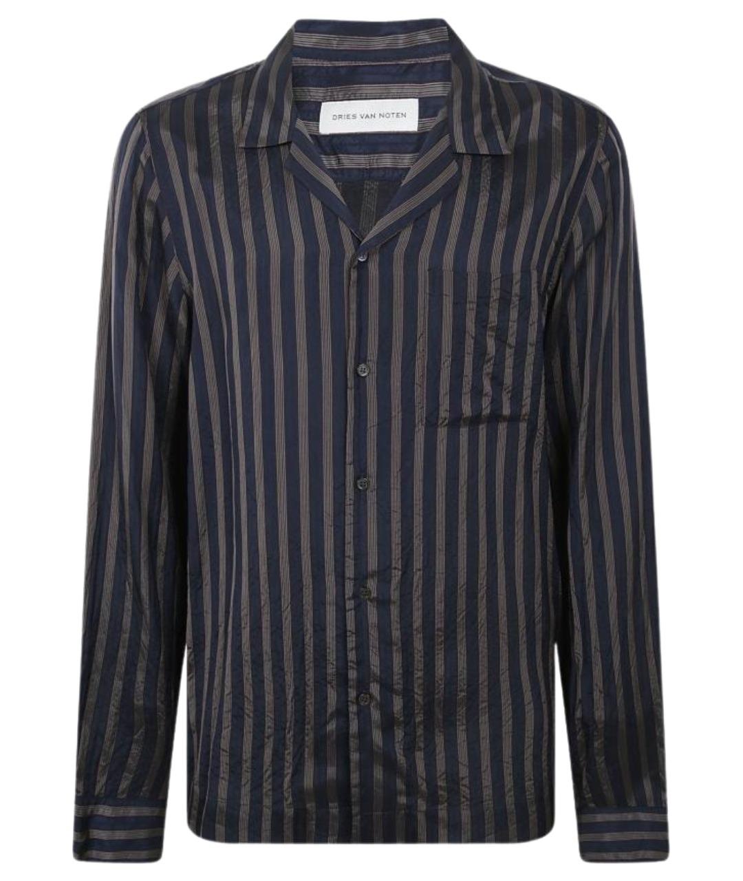 DRIES VAN NOTEN Темно-синяя кэжуал рубашка, фото 1