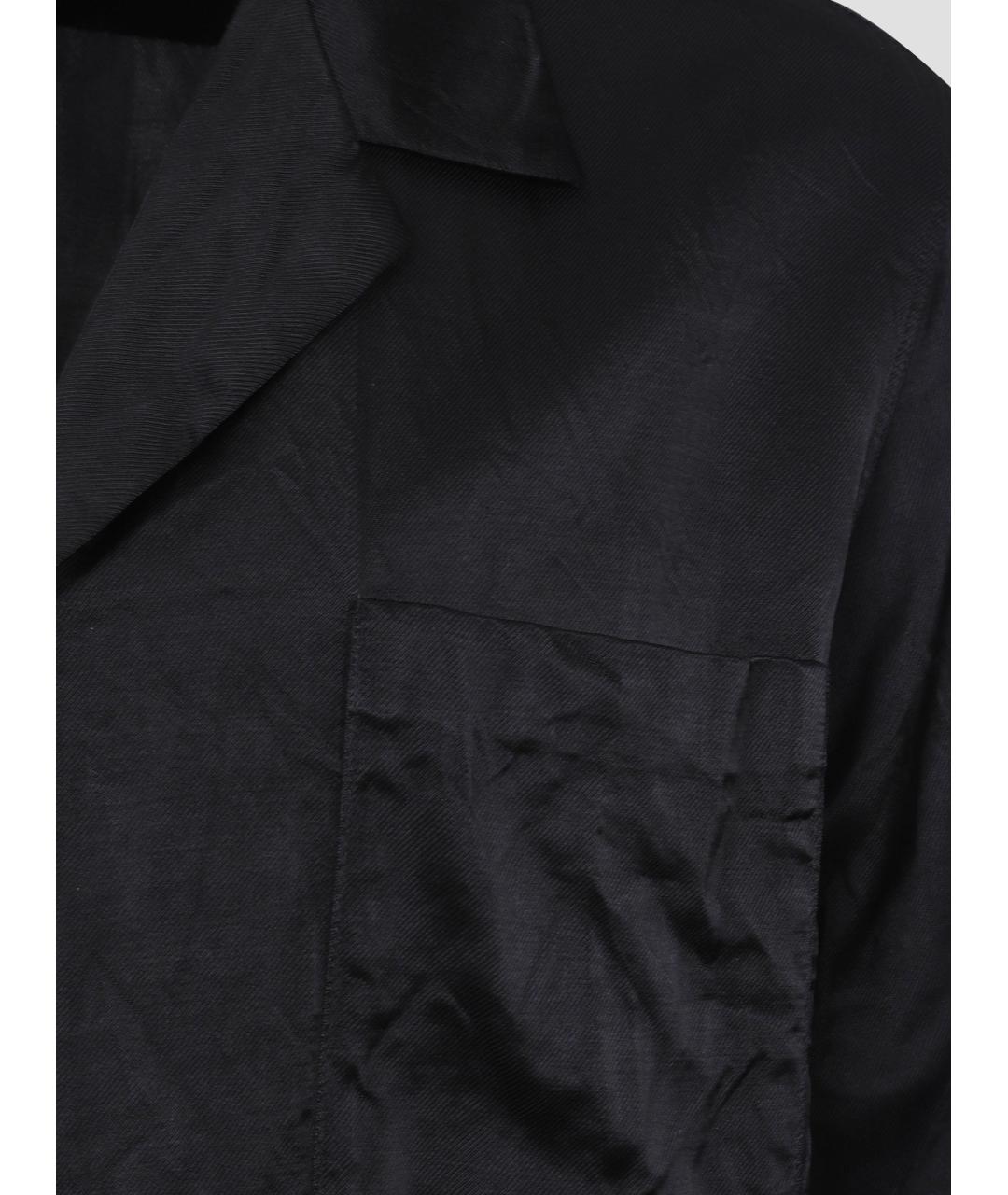 DRIES VAN NOTEN Черная кэжуал рубашка, фото 3