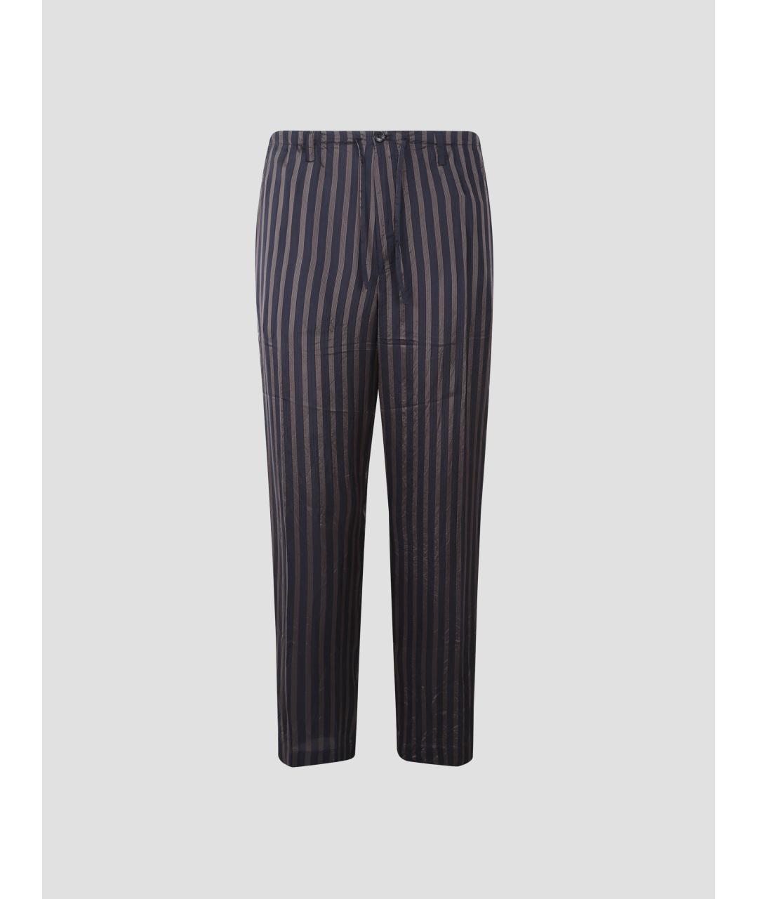 DRIES VAN NOTEN Мульти вискозные повседневные брюки, фото 4