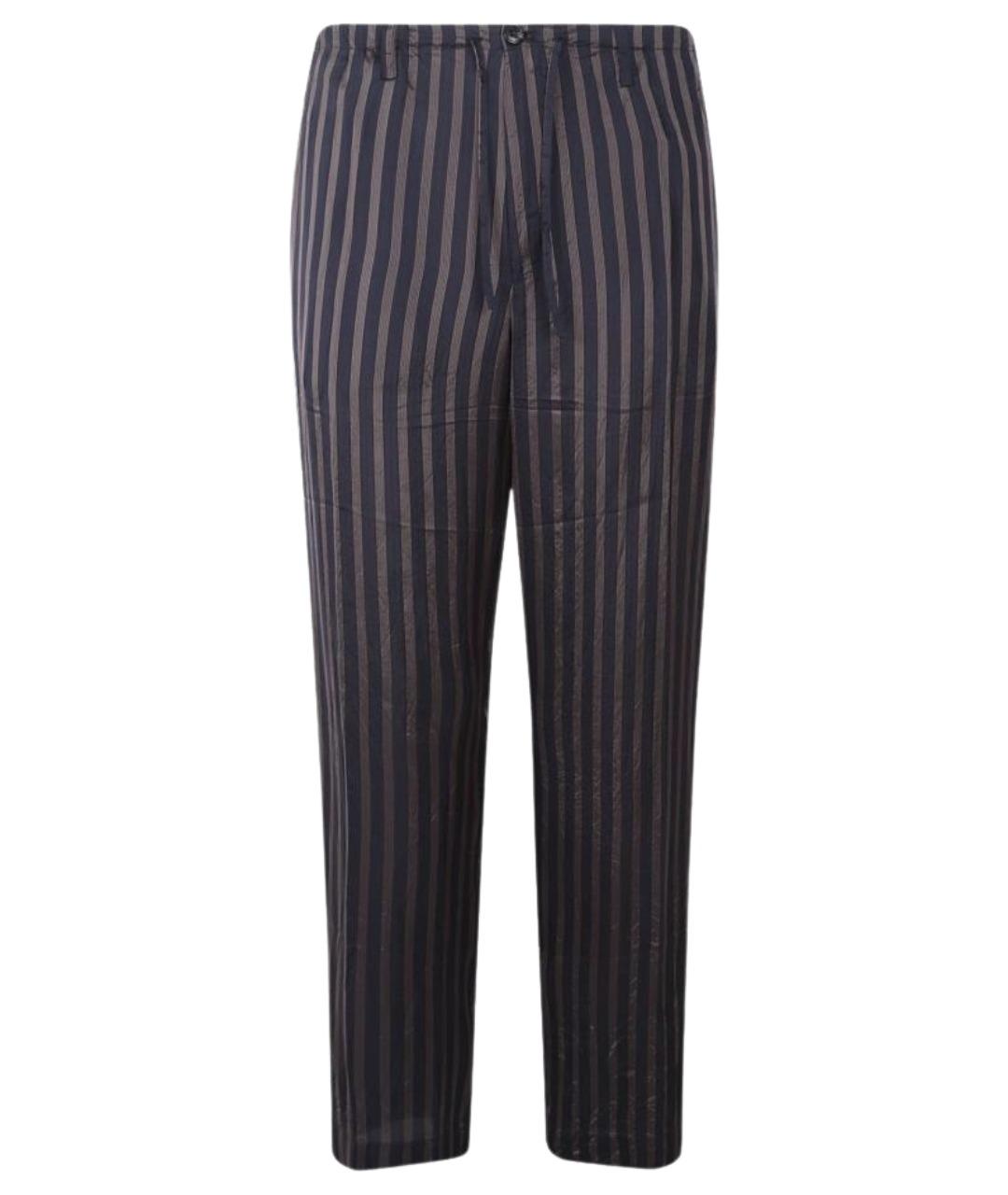 DRIES VAN NOTEN Мульти вискозные повседневные брюки, фото 1