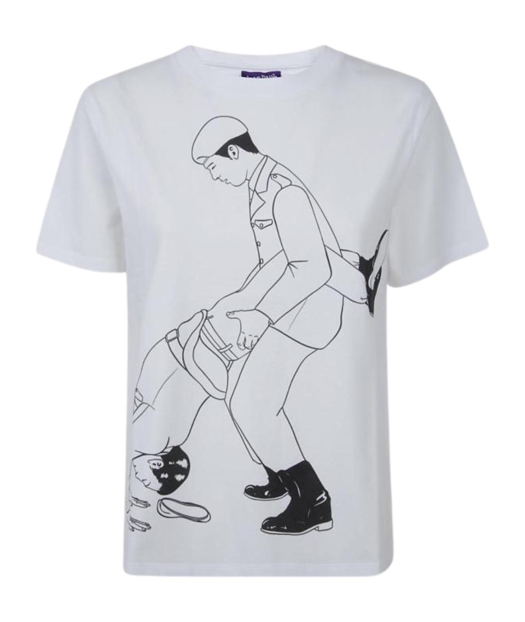 JEAN PAUL GAULTIER Белая хлопковая футболка, фото 1