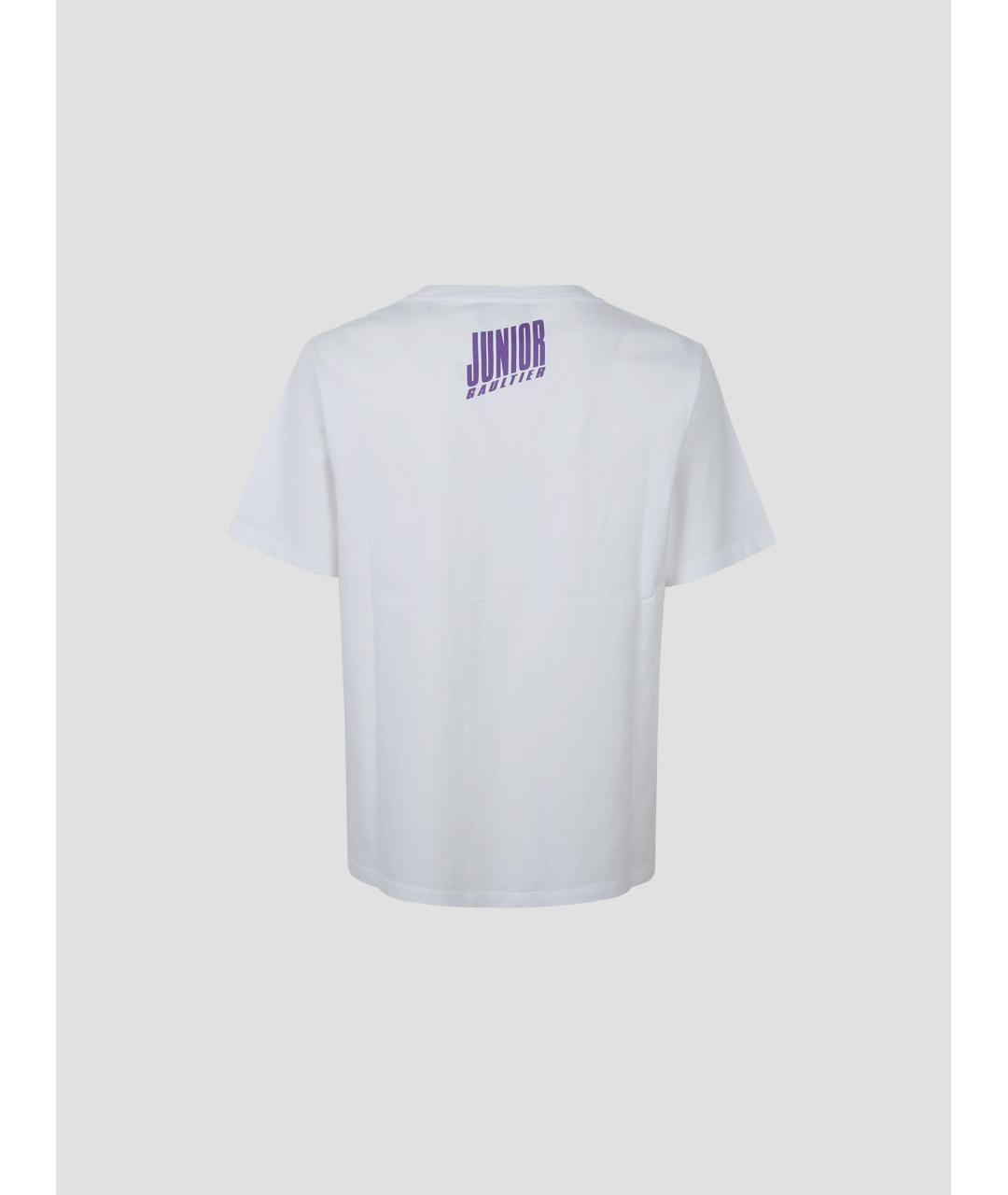 JEAN PAUL GAULTIER Белая хлопковая футболка, фото 2