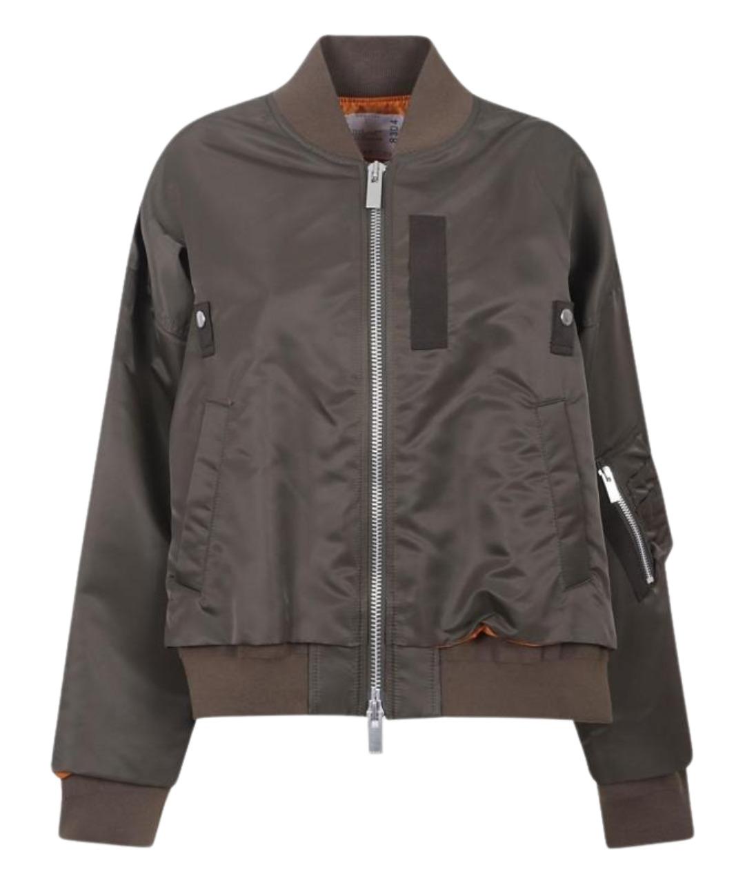 SACAI Хаки синтетическая куртка, фото 1