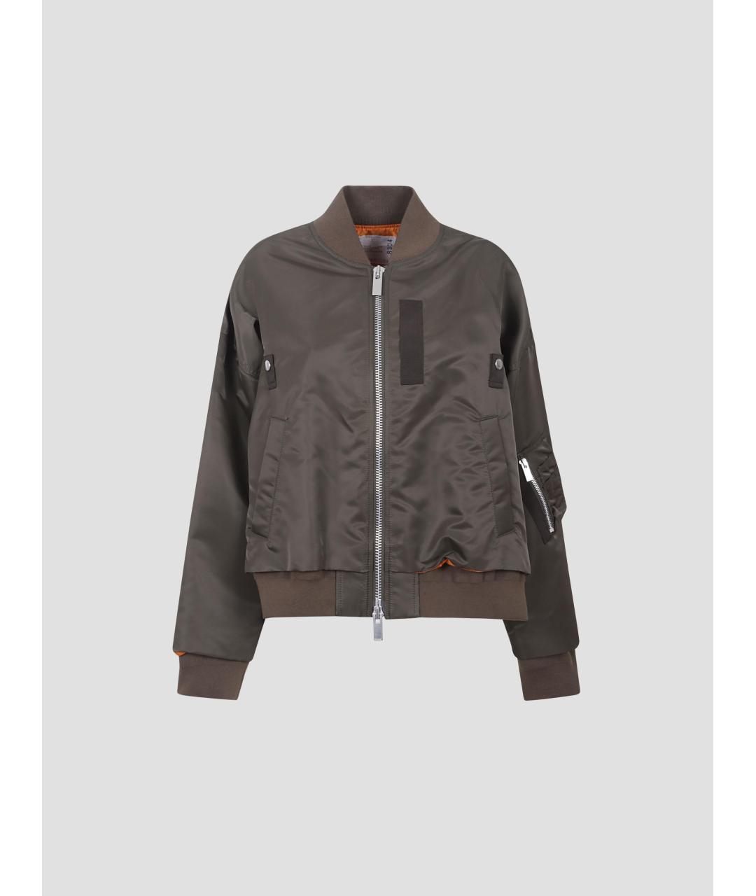 SACAI Хаки синтетическая куртка, фото 4