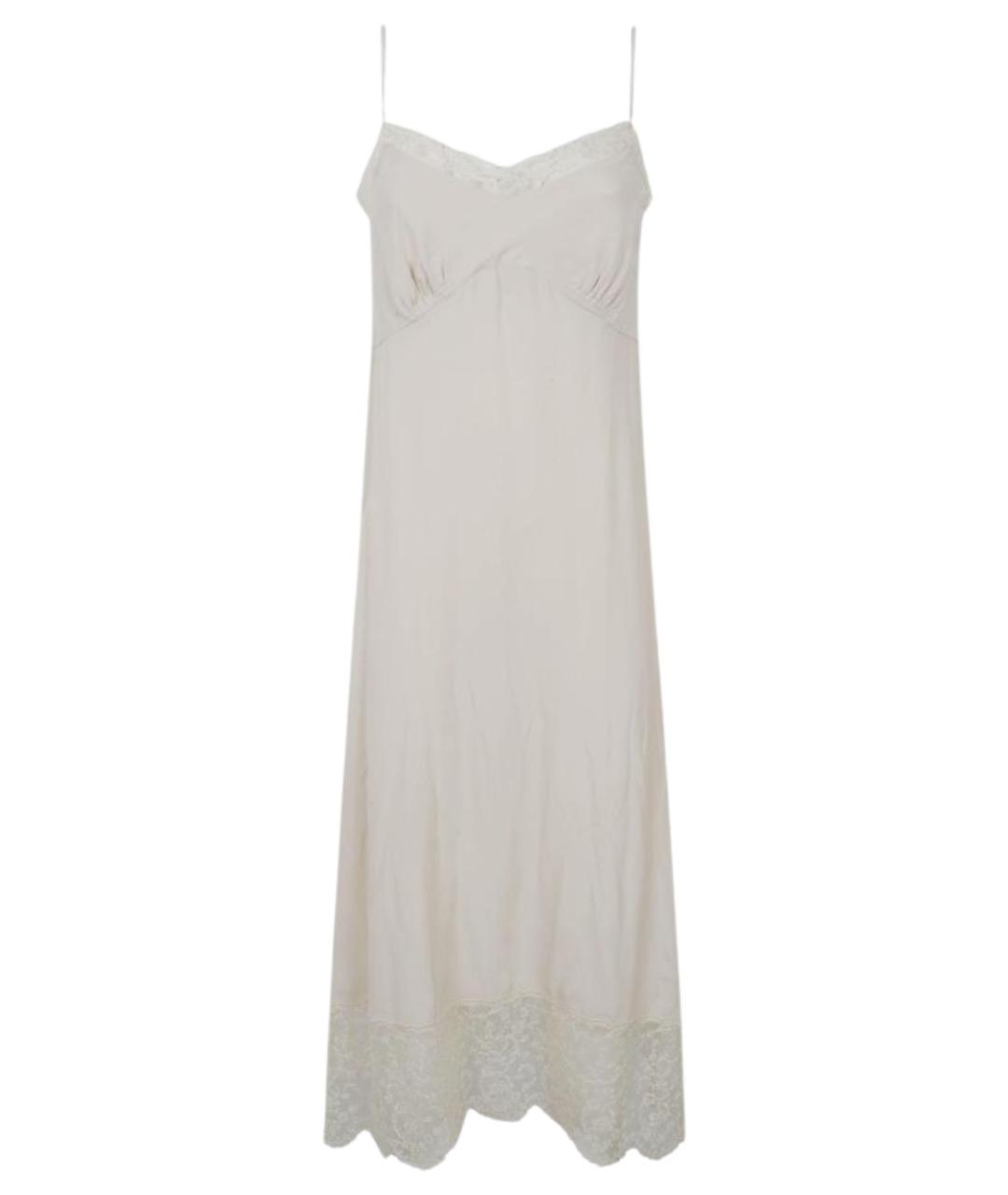 SIMONE ROCHA Бежевое шелковое повседневное платье, фото 1