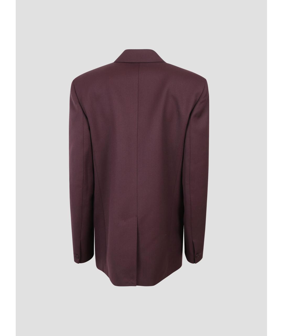 THE FRANKIE SHOP Бордовый шерстяной жакет/пиджак, фото 2