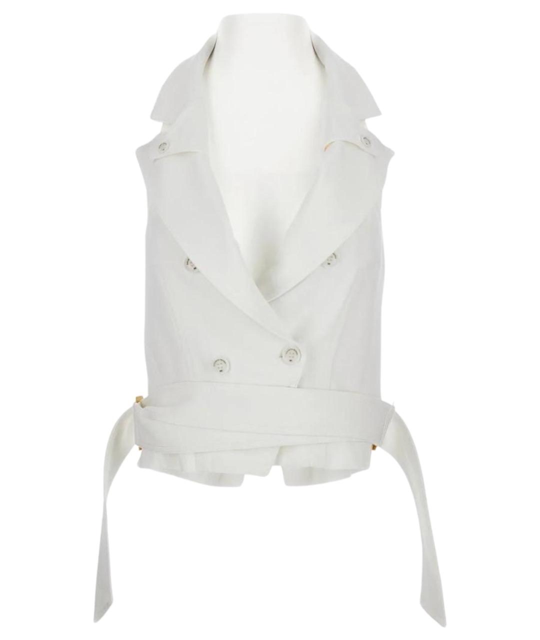 ELISABETTA FRANCHI Бежевая жилетка, фото 1