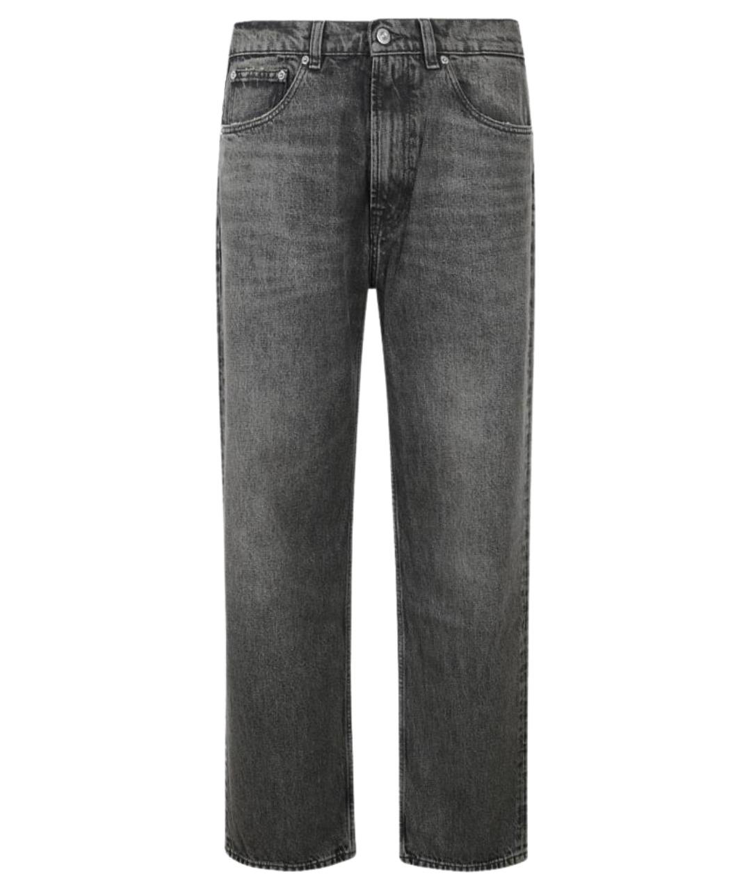 OUR LEGACY Серые хлопковые прямые джинсы, фото 1