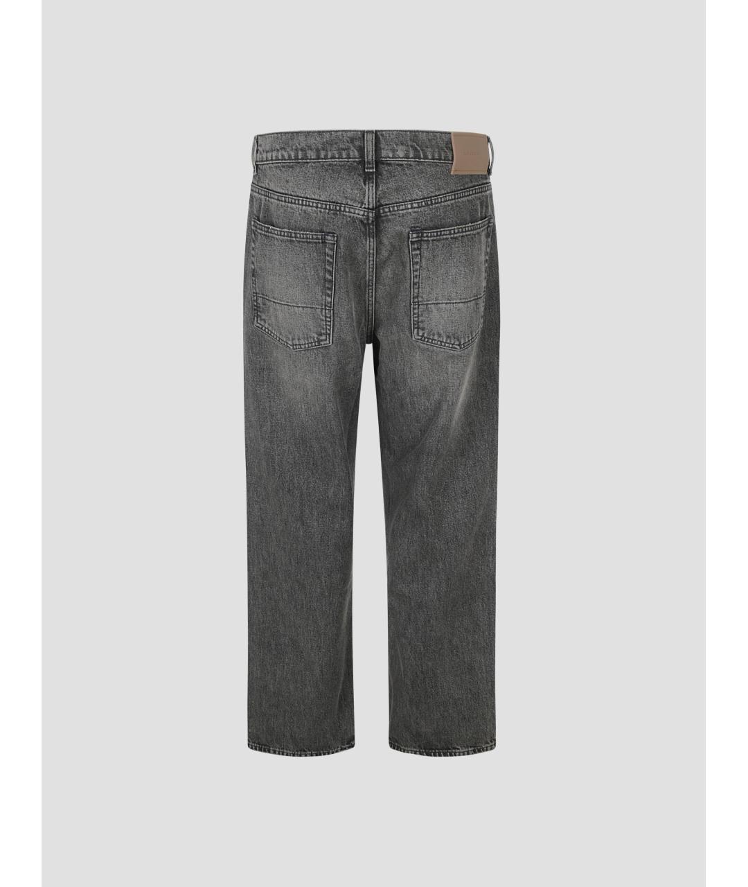 OUR LEGACY Серые хлопковые прямые джинсы, фото 2