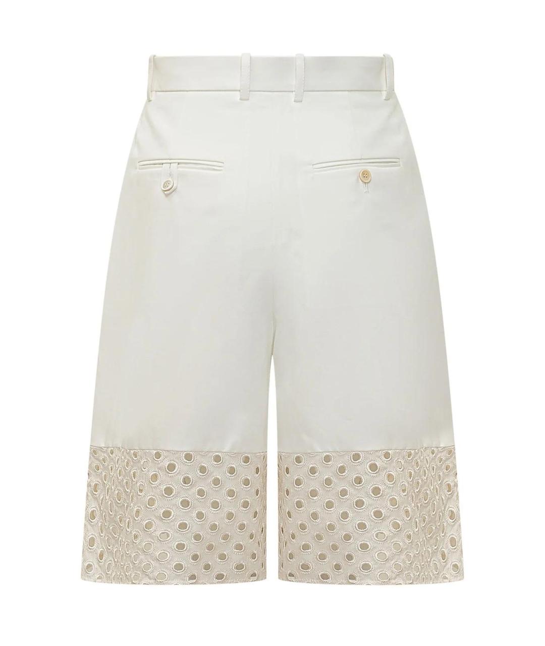 MARNI Белые хлопковые шорты, фото 2