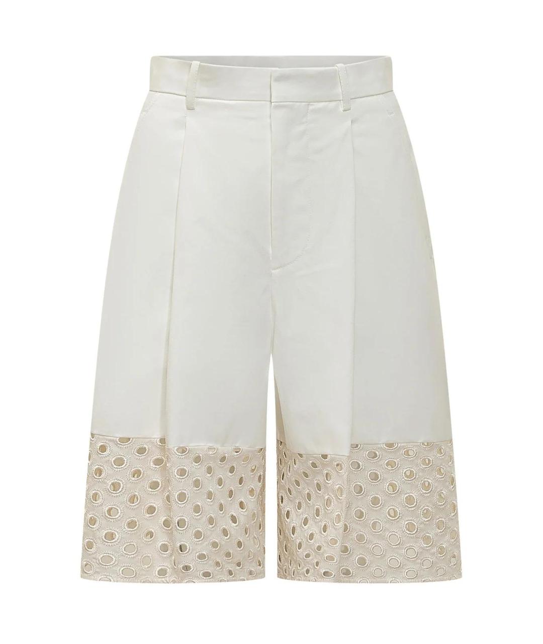 MARNI Белые хлопковые шорты, фото 1