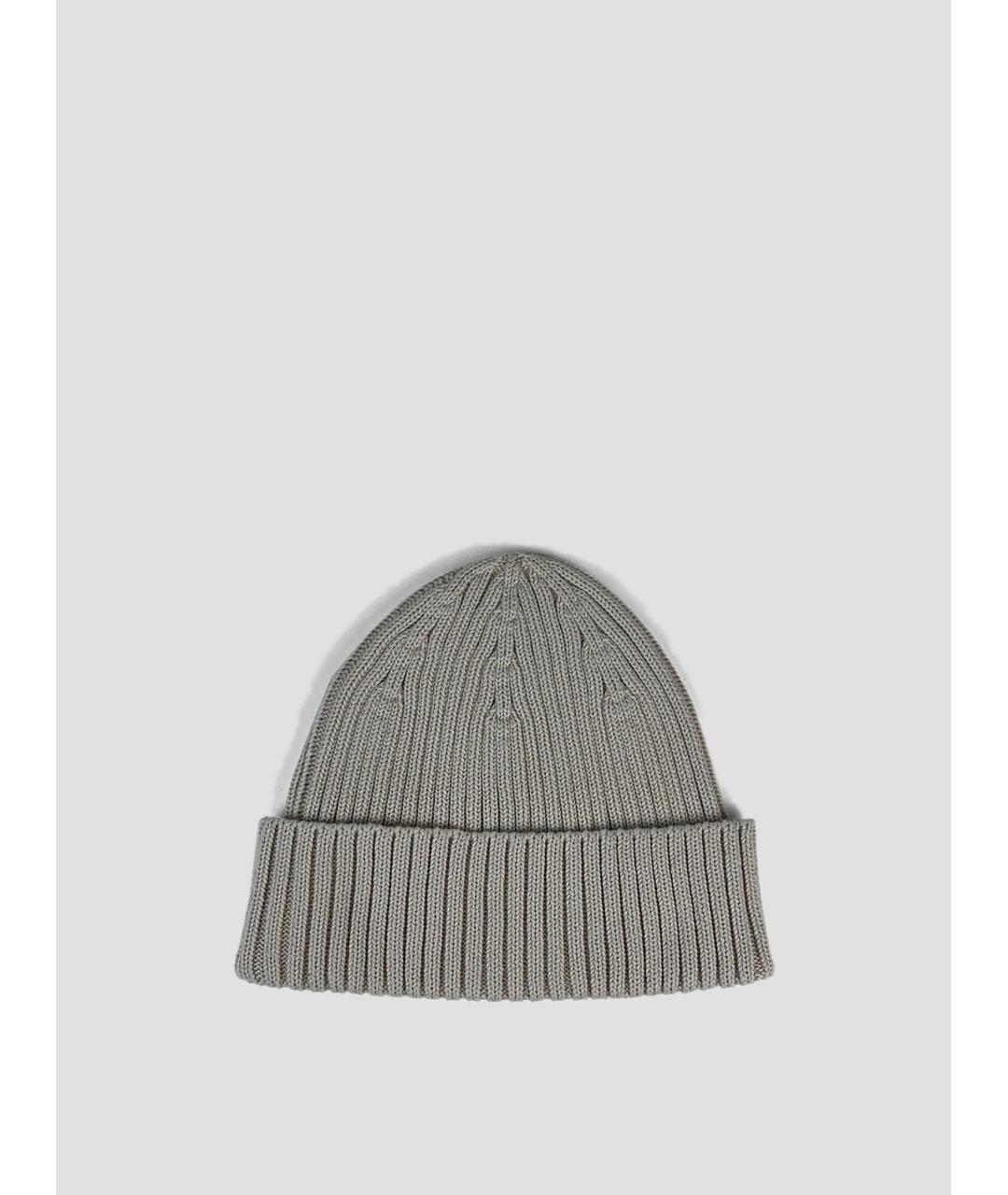 MAISON KITSUNE Бежевая хлопковая шапка, фото 2