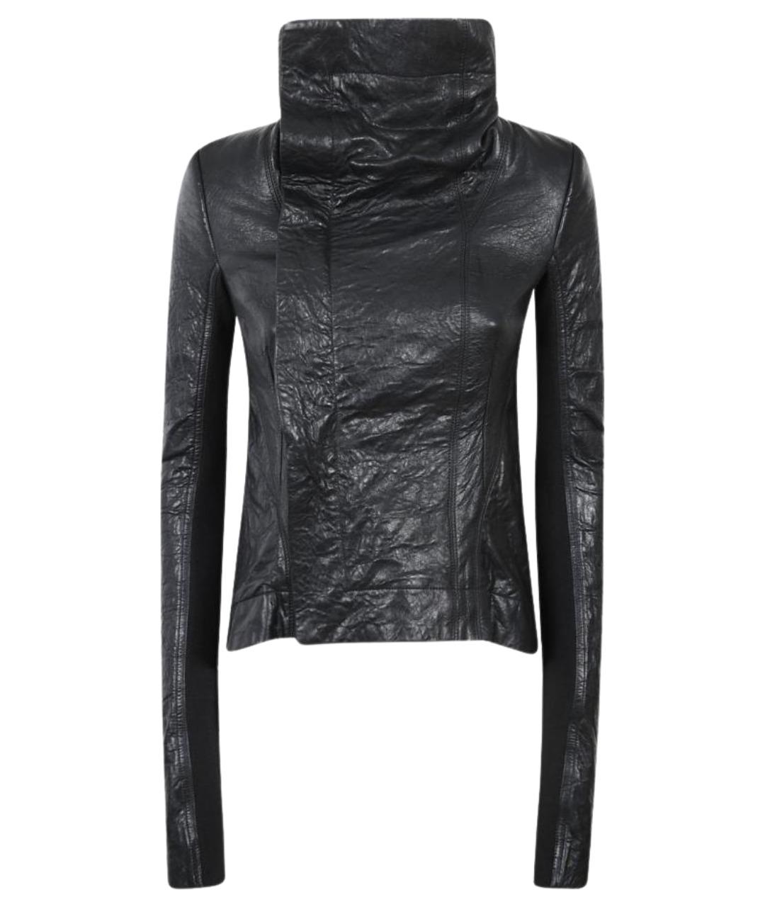 RICK OWENS Черная кожаная куртка, фото 1