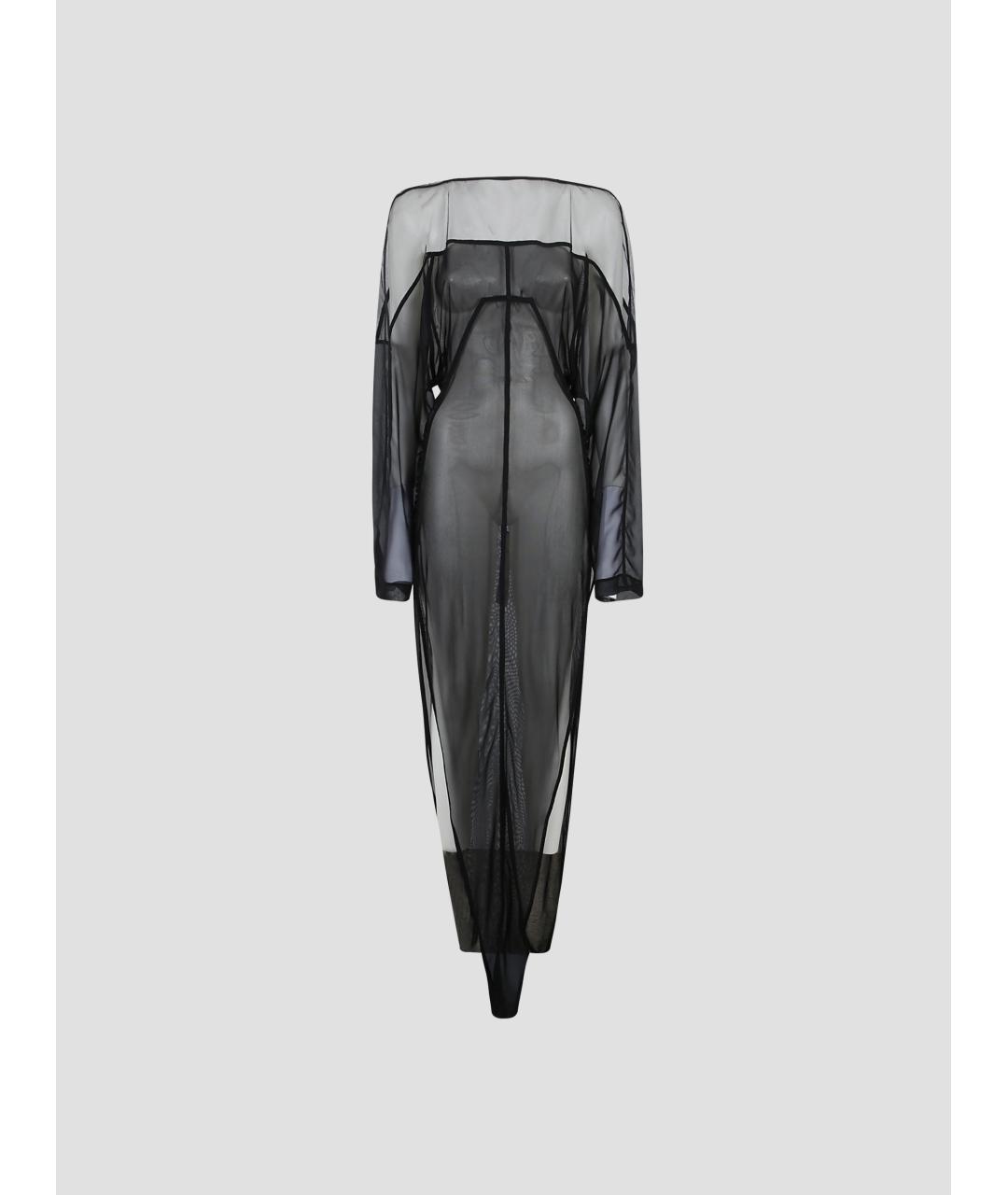 RICK OWENS Черное полиамидовое платье, фото 4