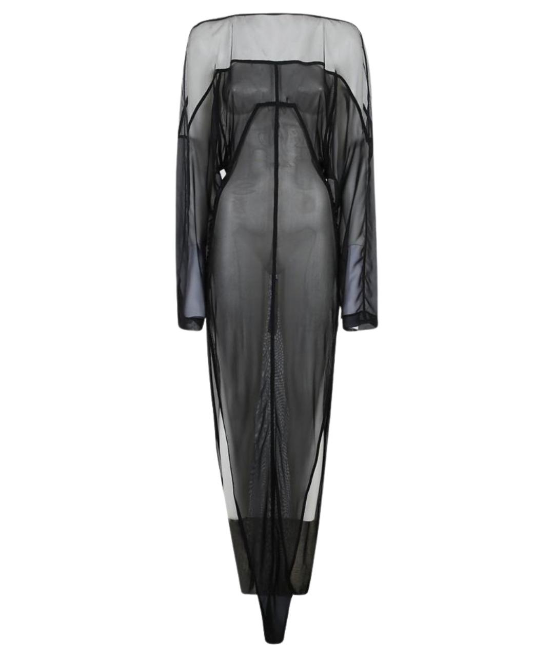 RICK OWENS Черное полиамидовое платье, фото 1