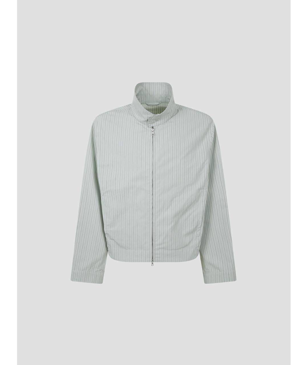 DRIES VAN NOTEN Салатовая атласная куртка, фото 4