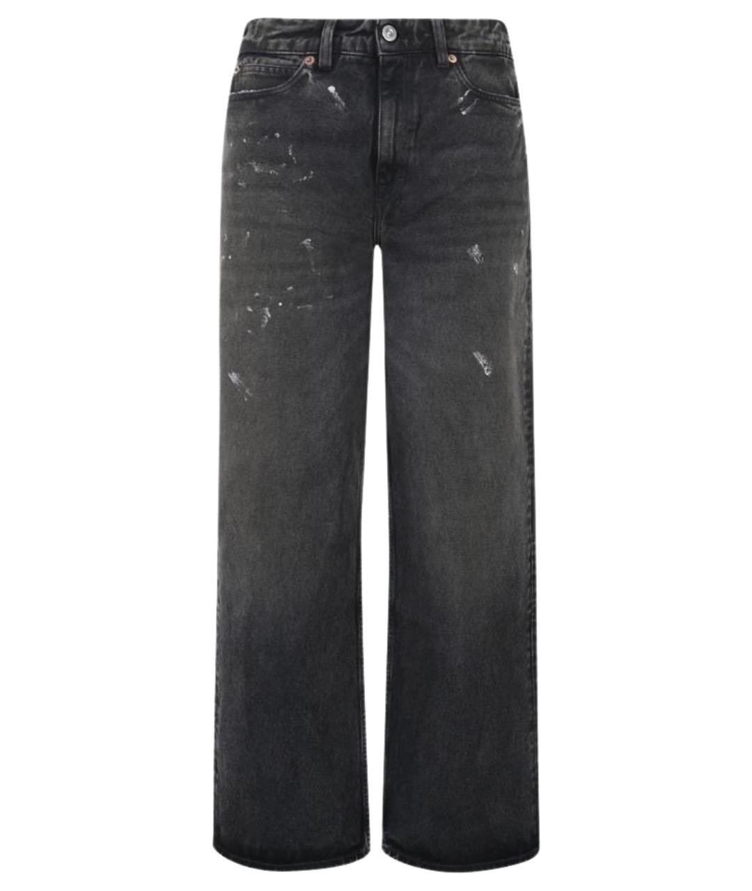 OUR LEGACY Черные хлопковые прямые джинсы, фото 1