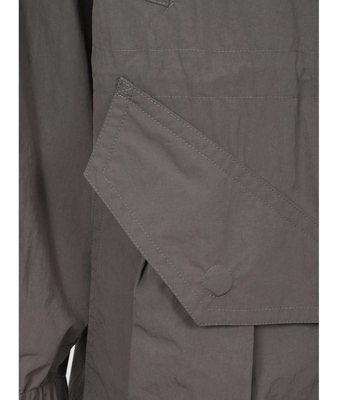 DRIES VAN NOTEN Хаки полиамидовая парка, фото 3