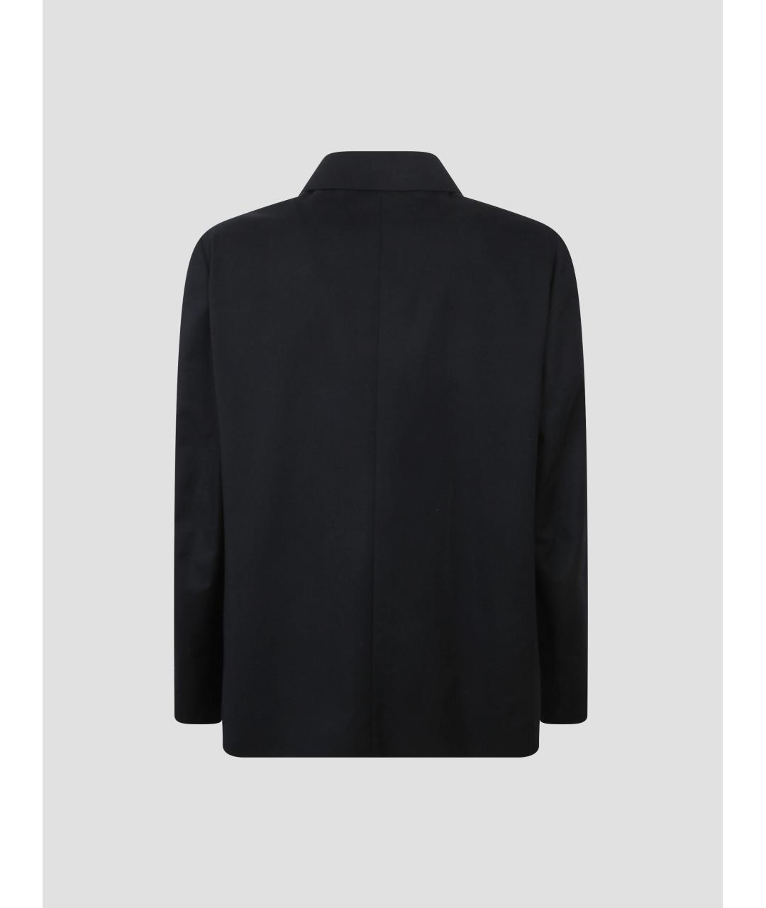 DRIES VAN NOTEN Черный атласный пиджак, фото 2