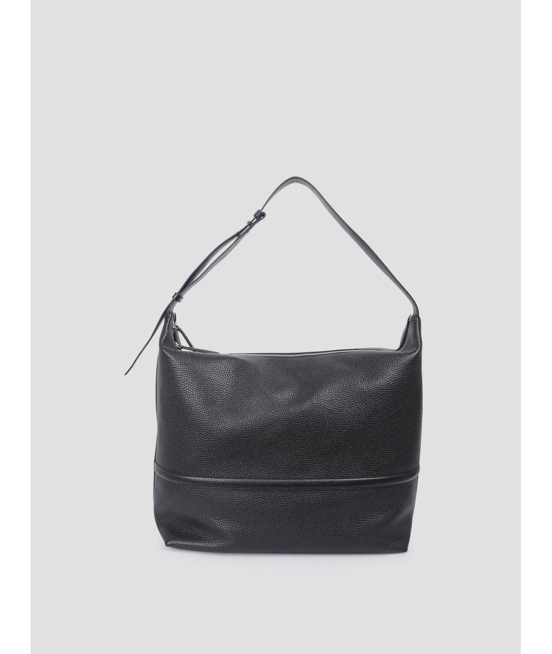 DRIES VAN NOTEN Черная кожаная сумка на плечо, фото 4