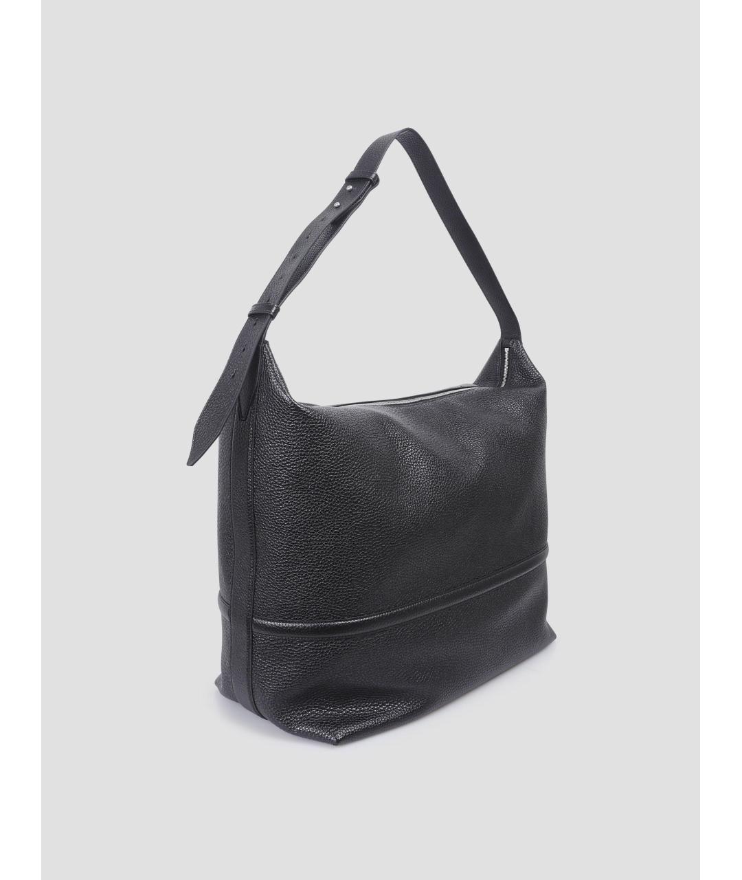 DRIES VAN NOTEN Черная кожаная сумка на плечо, фото 2