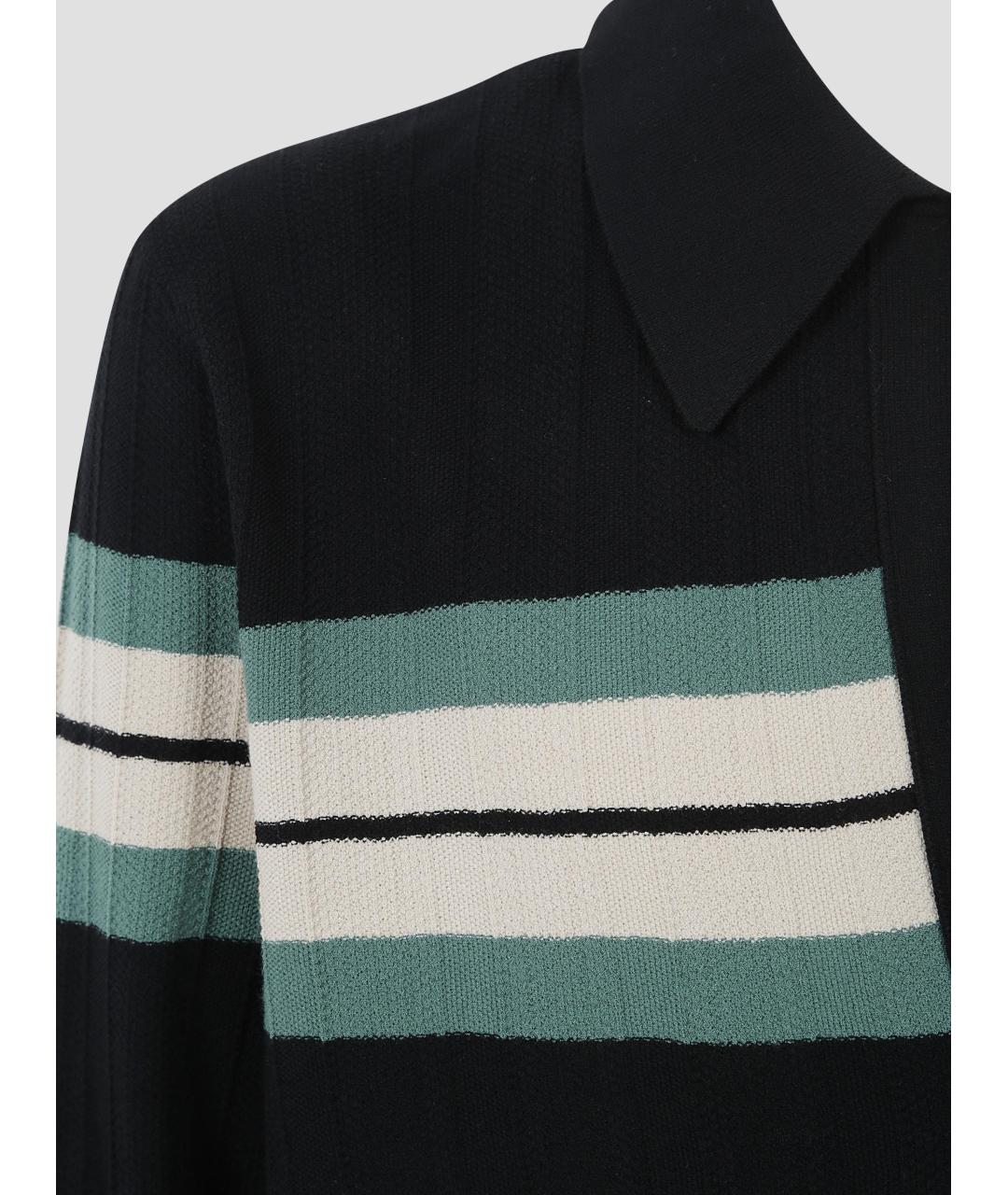 DRIES VAN NOTEN Черный вискозный джемпер / свитер, фото 3