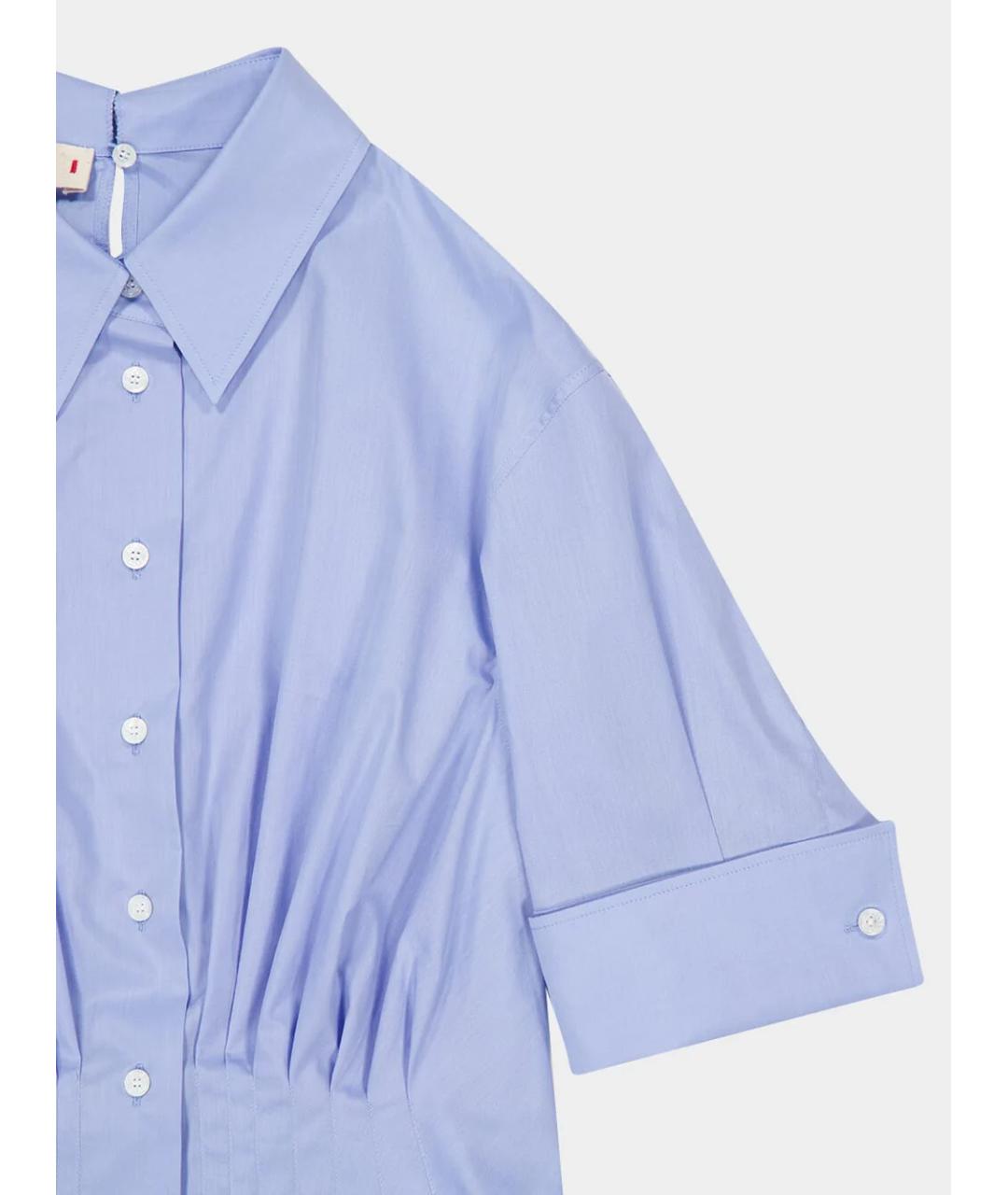MARNI Голубая хлопковая рубашка, фото 3
