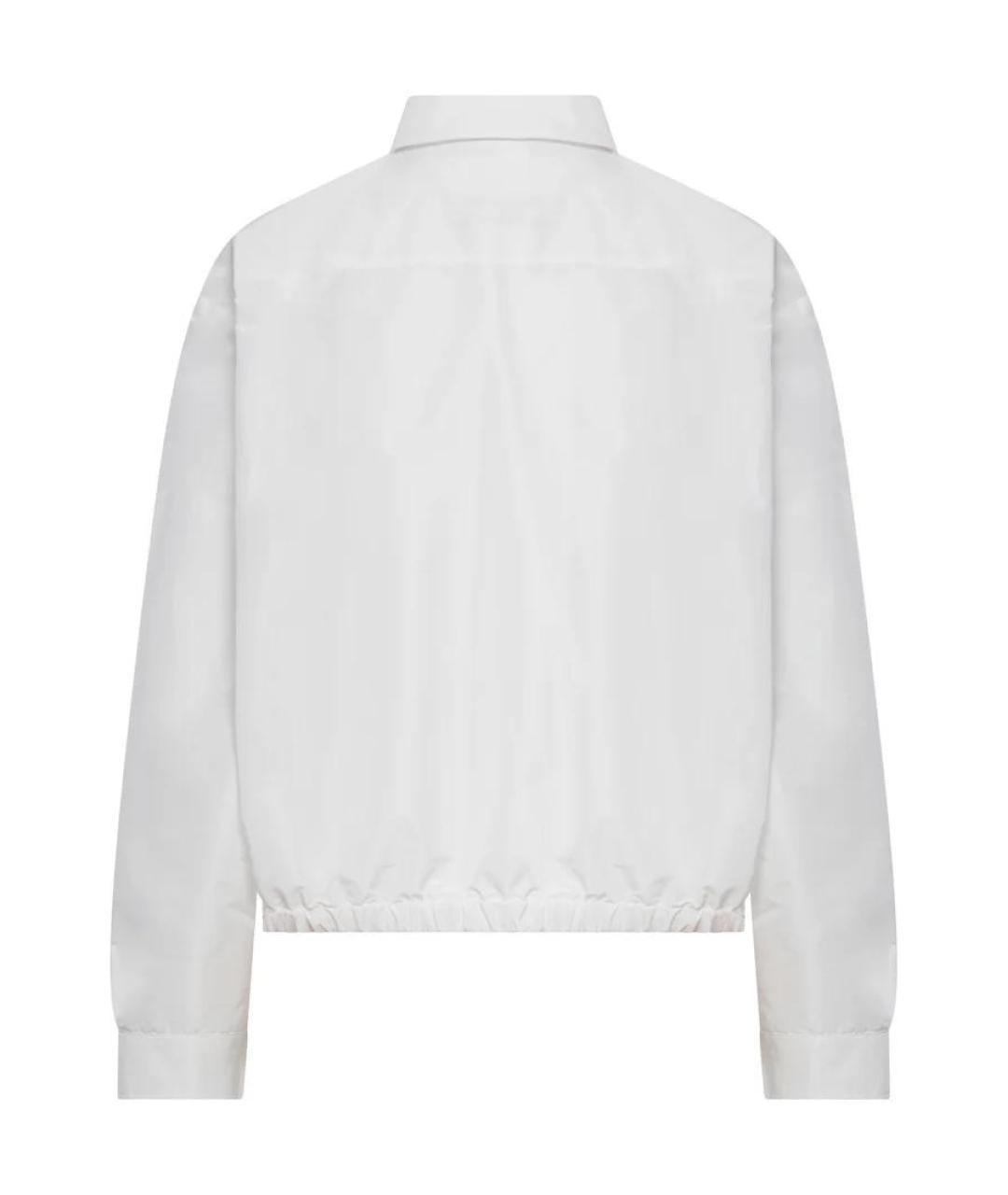 JIL SANDER Белая полиэстеровая куртка, фото 2